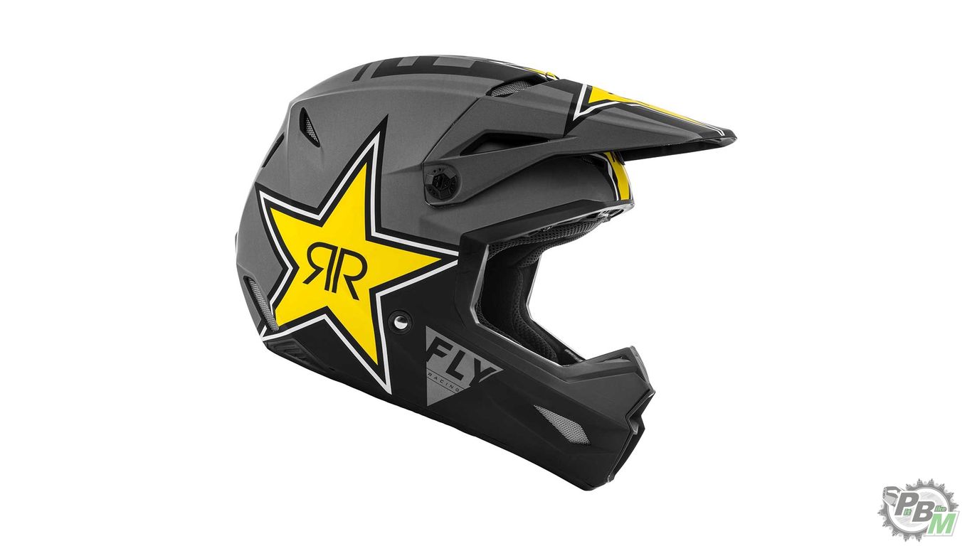 Шлем (кроссовый) FLY RACING KINETIC ROCKSTAR ECE серый/черный