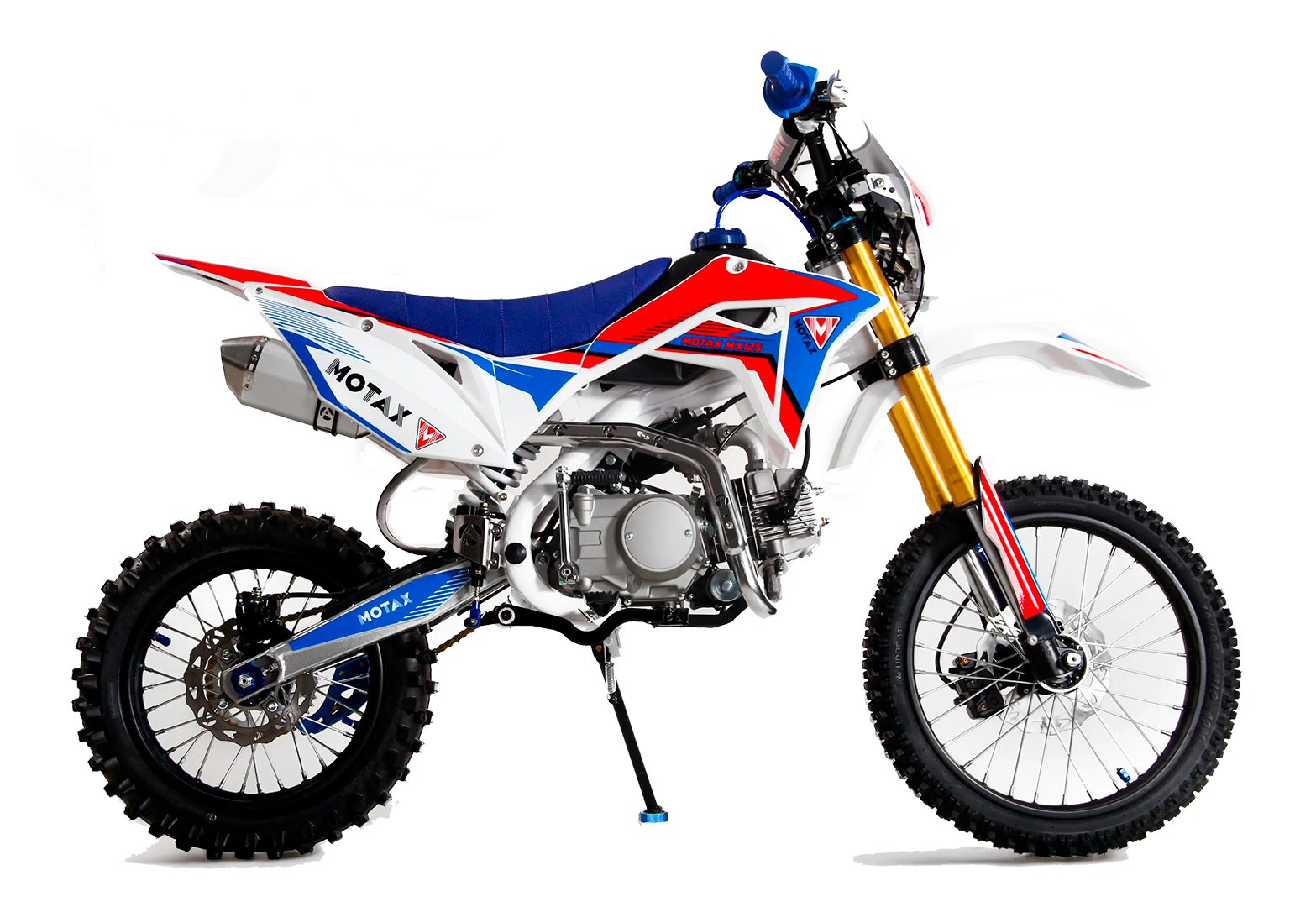 Питбайк MOTAX MX 125 (17/14) белый-белый-синий pitbikemarket.ru