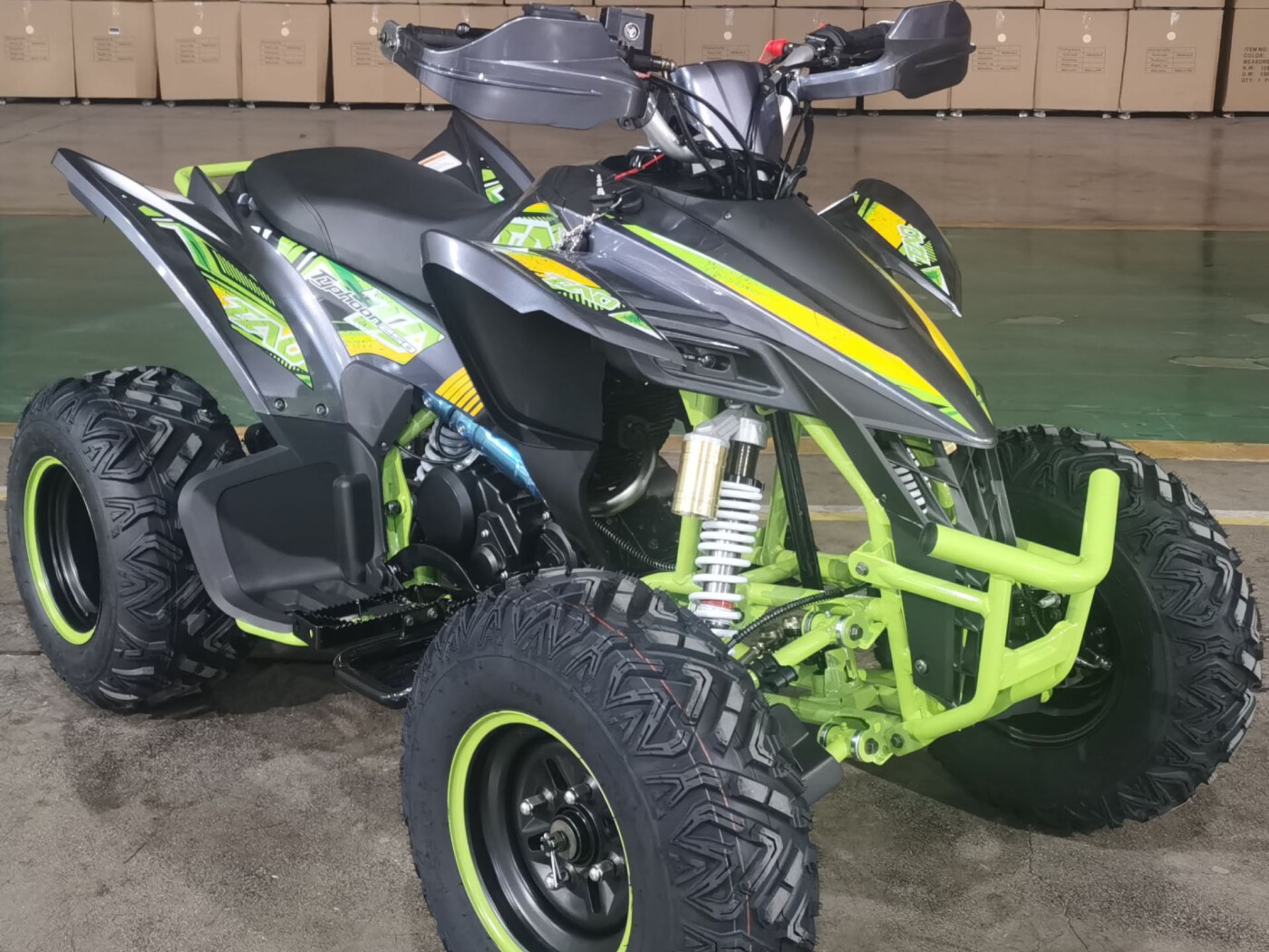 Квадроцикл Racer RC250 Typhoon зеленый pitbikemarket.ru