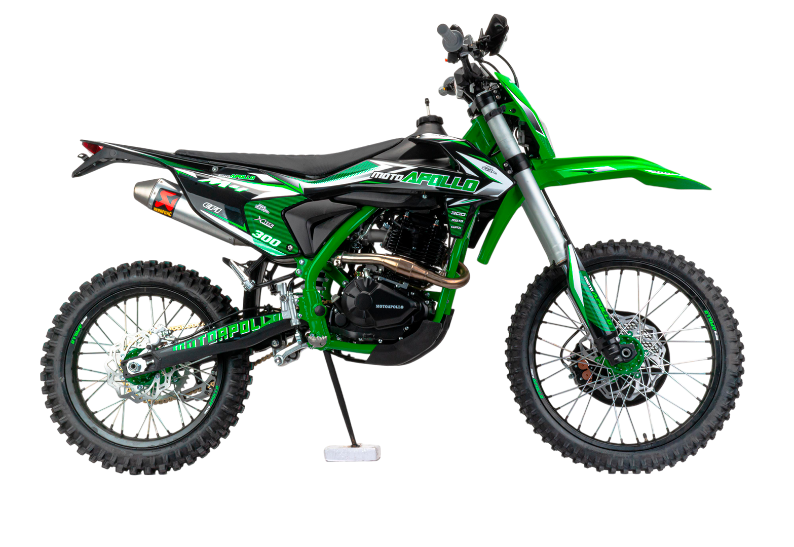 Мотоцикл Кросс Moto Apollo M4 300 EFI (175FMM PR5) зеленый pitbikemarket.ru