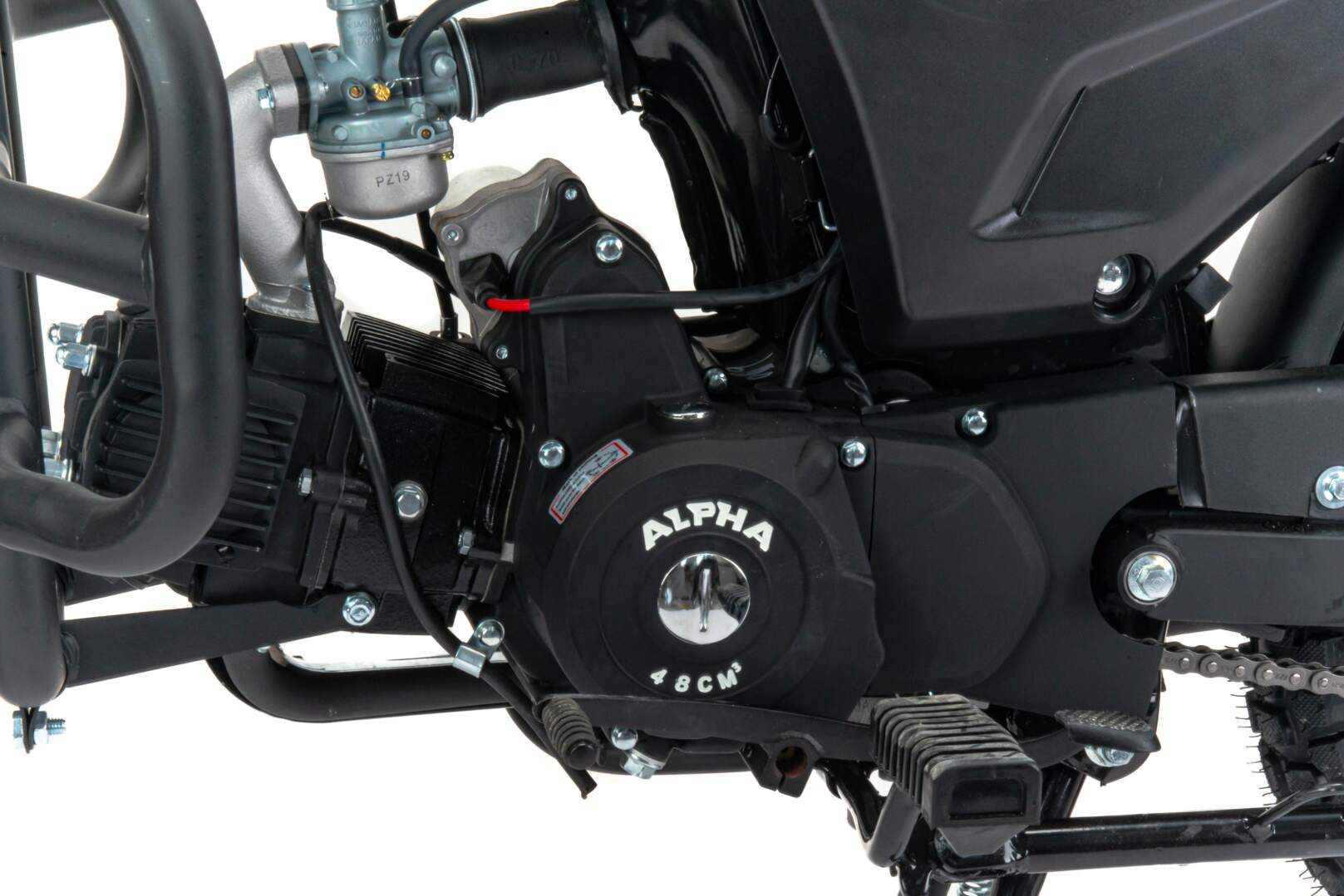 Мопед Motoland Альфа Forester RS 11 (LM48-B) черный 18/18 (A) pitbikemarket.ru