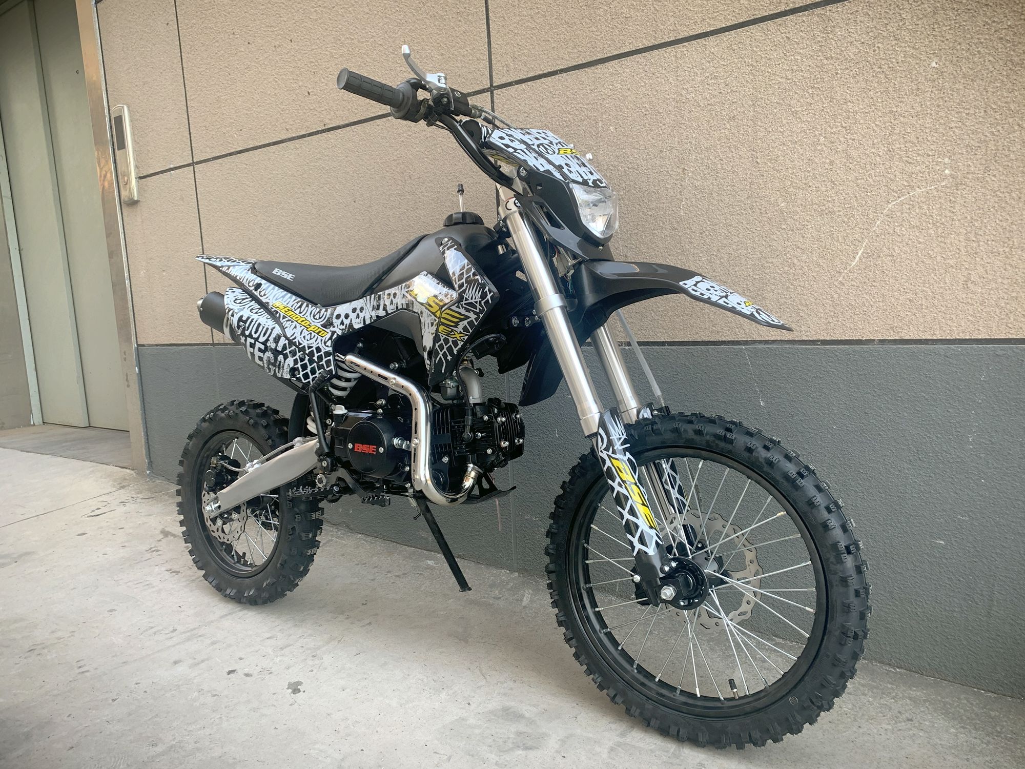 Питбайк BSE EX 17/14 Max13 White Yellow (040) pitbikemarket.ru