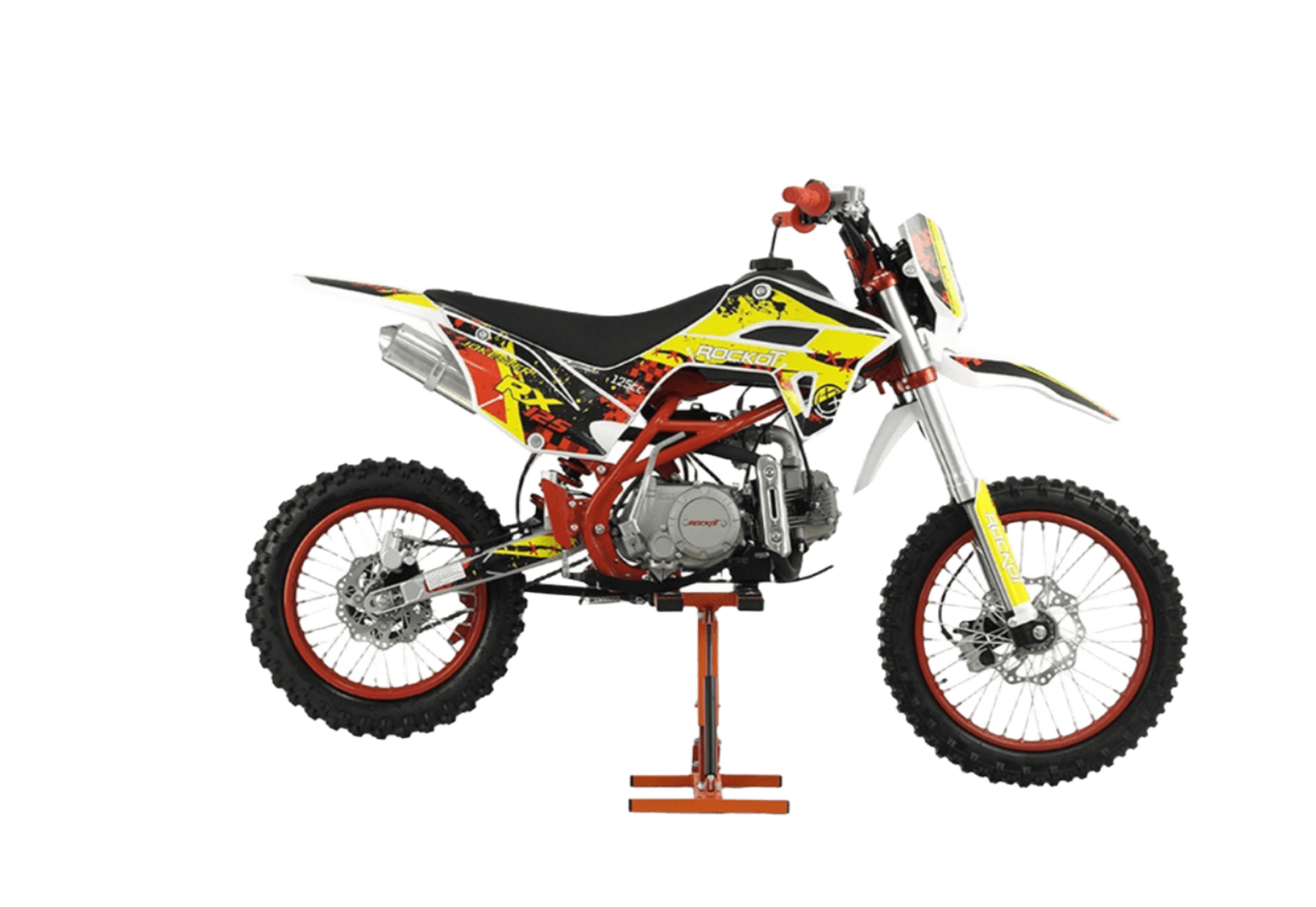 Питбайк ROCKOT BASIC 125E Jokester 2.0 (механ. сцепл., эл. стартер, 17/14) pitbikemarket.ru