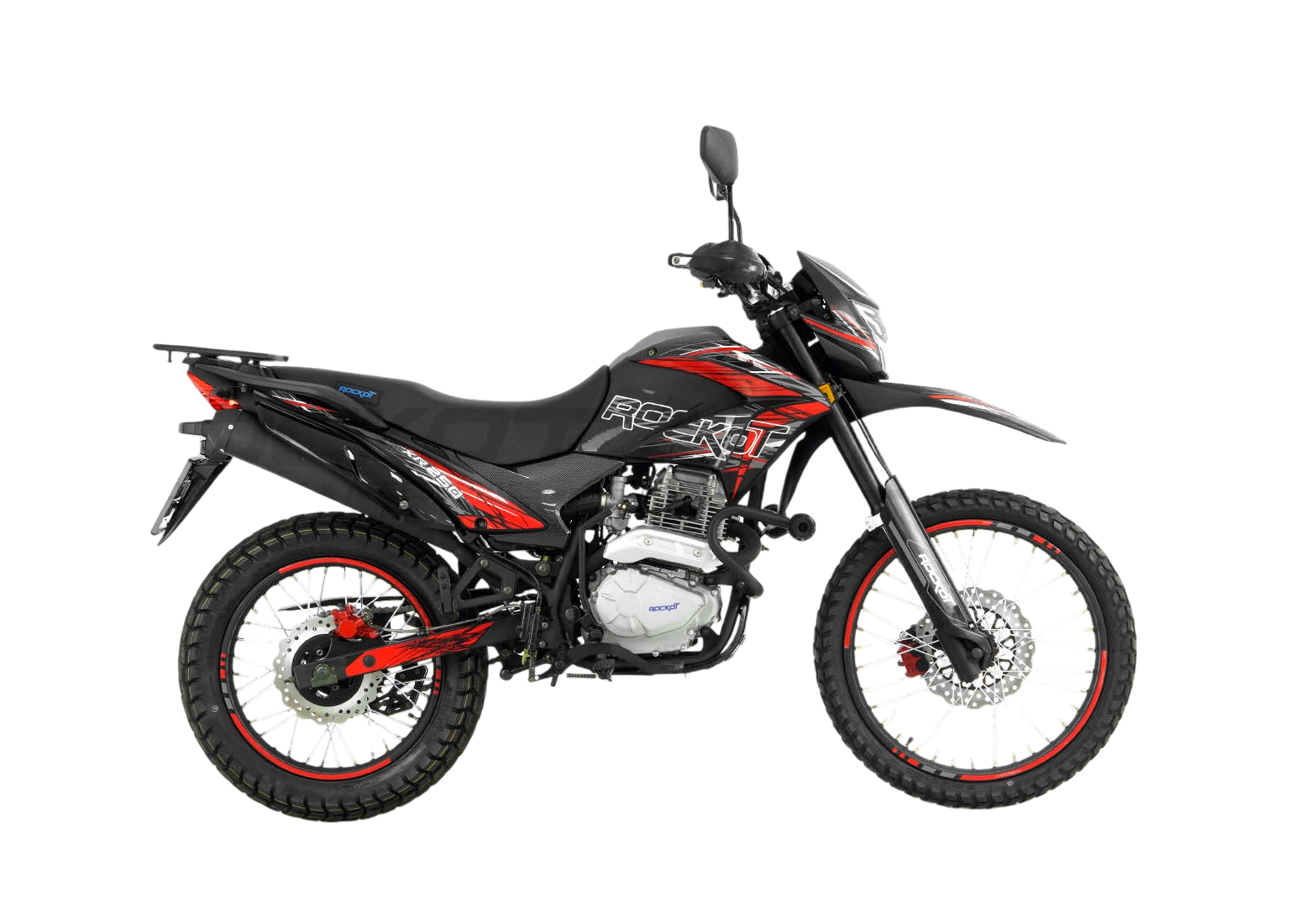 Мотоцикл эндуро ROCKOT XR250 (черный/красный, 21/18, ЭПТС) pitbikemarket.ru
