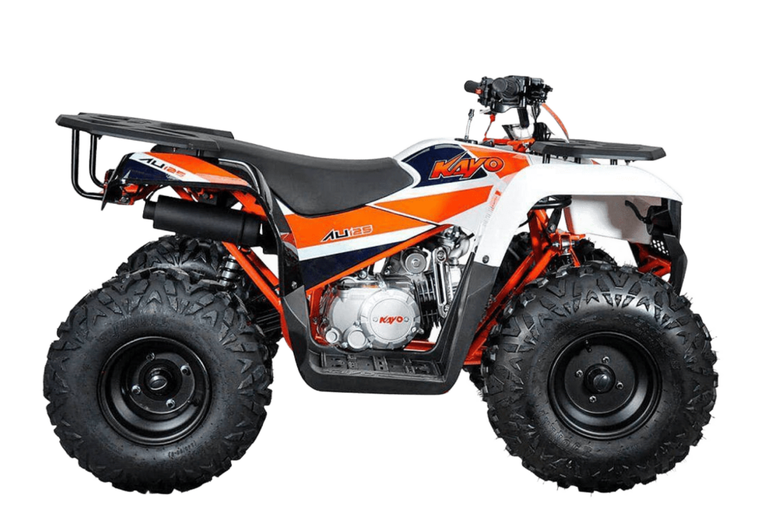 Квадроцикл KAYO AU125 (белый пластик) (Без ПСМ) pitbikemarket.ru