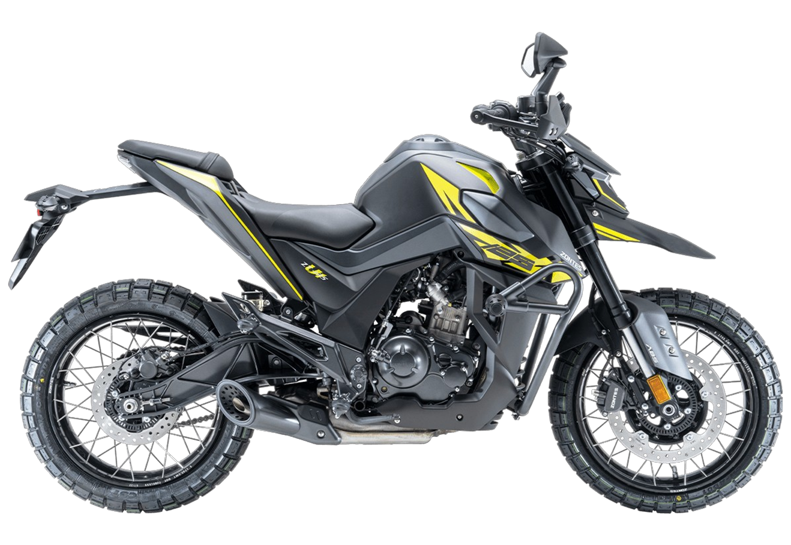 Мотоцикл ZONTES ZT200-U1 (4T ZT163ML EFI) 17/17 серебряный/желтый pitbikemarket.ru