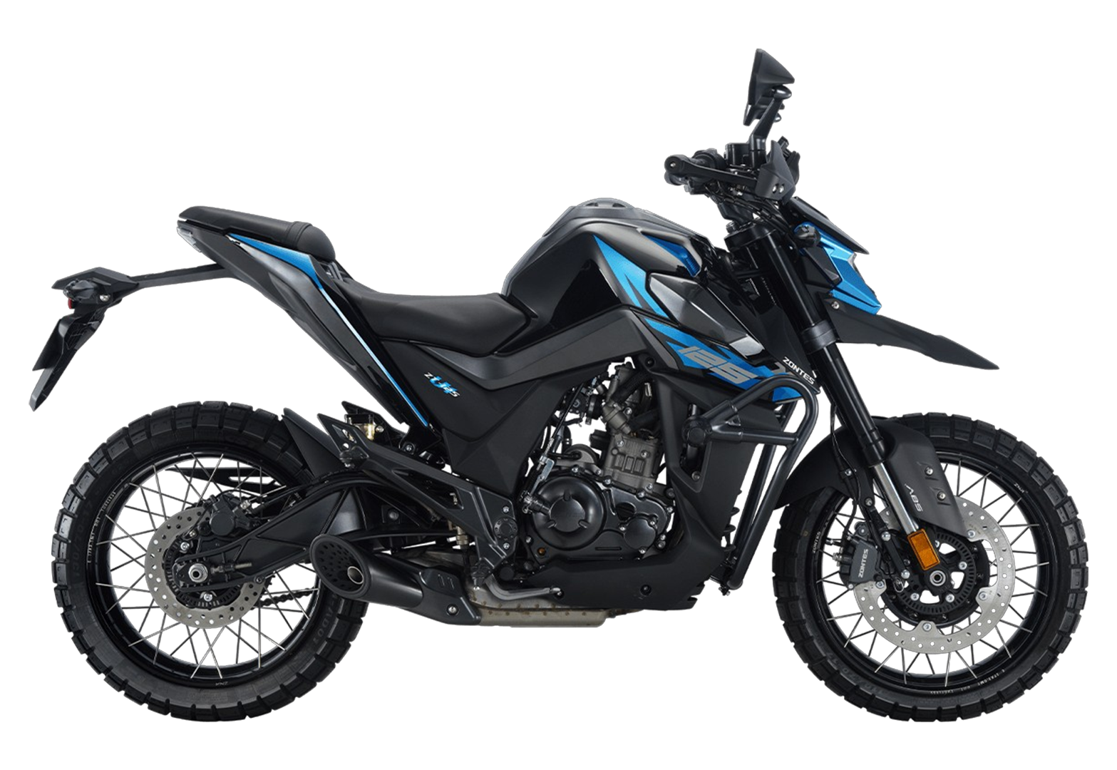Мотоцикл ZONTES ZT200-U1 (4T ZT163ML EFI) 17/17 черный/синий pitbikemarket.ru