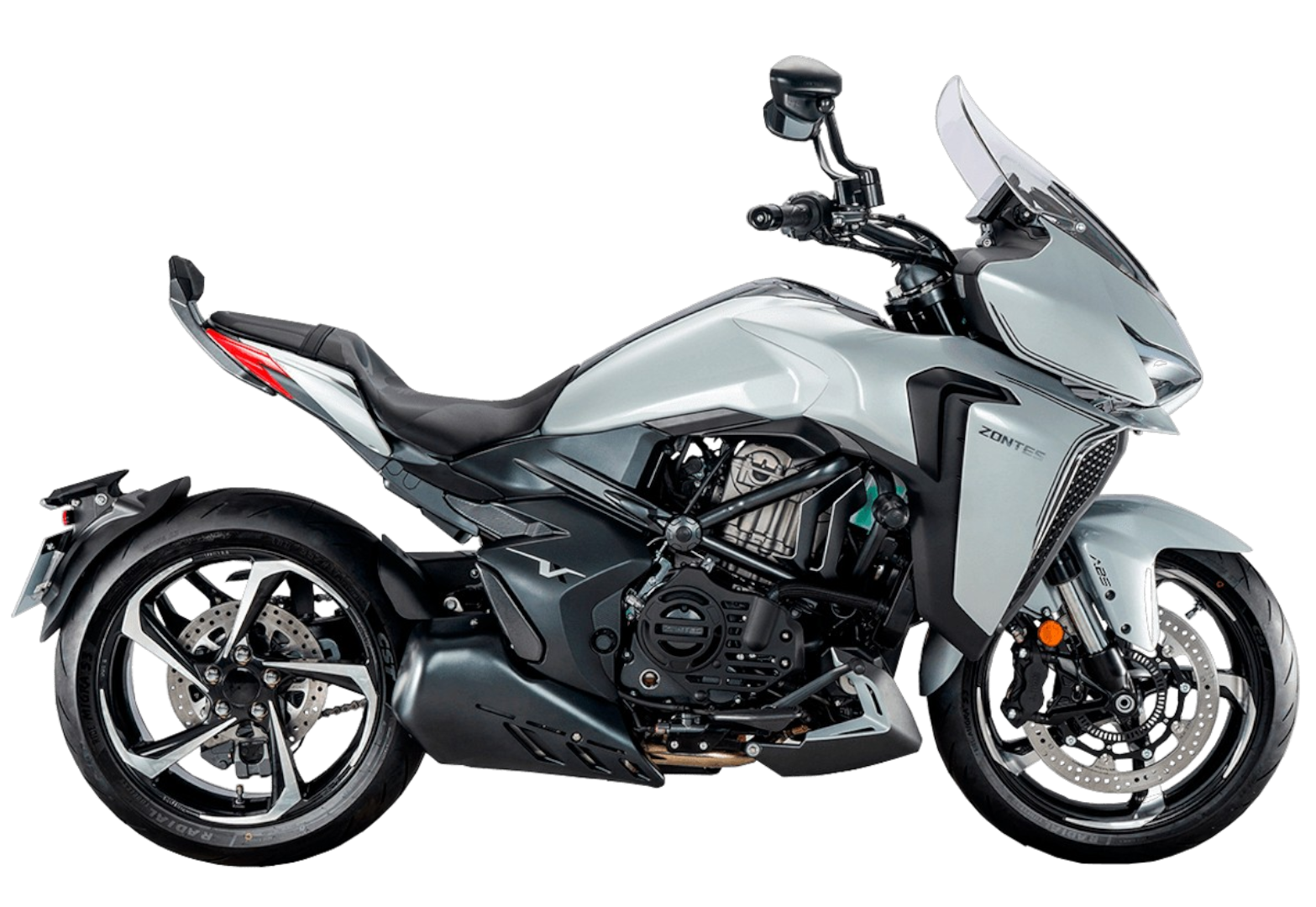 Мотоцикл ZONTES ZT350-VX (4T ZT184MP EFI) 17/17 ПТС Серебристый pitbikemarket.ru