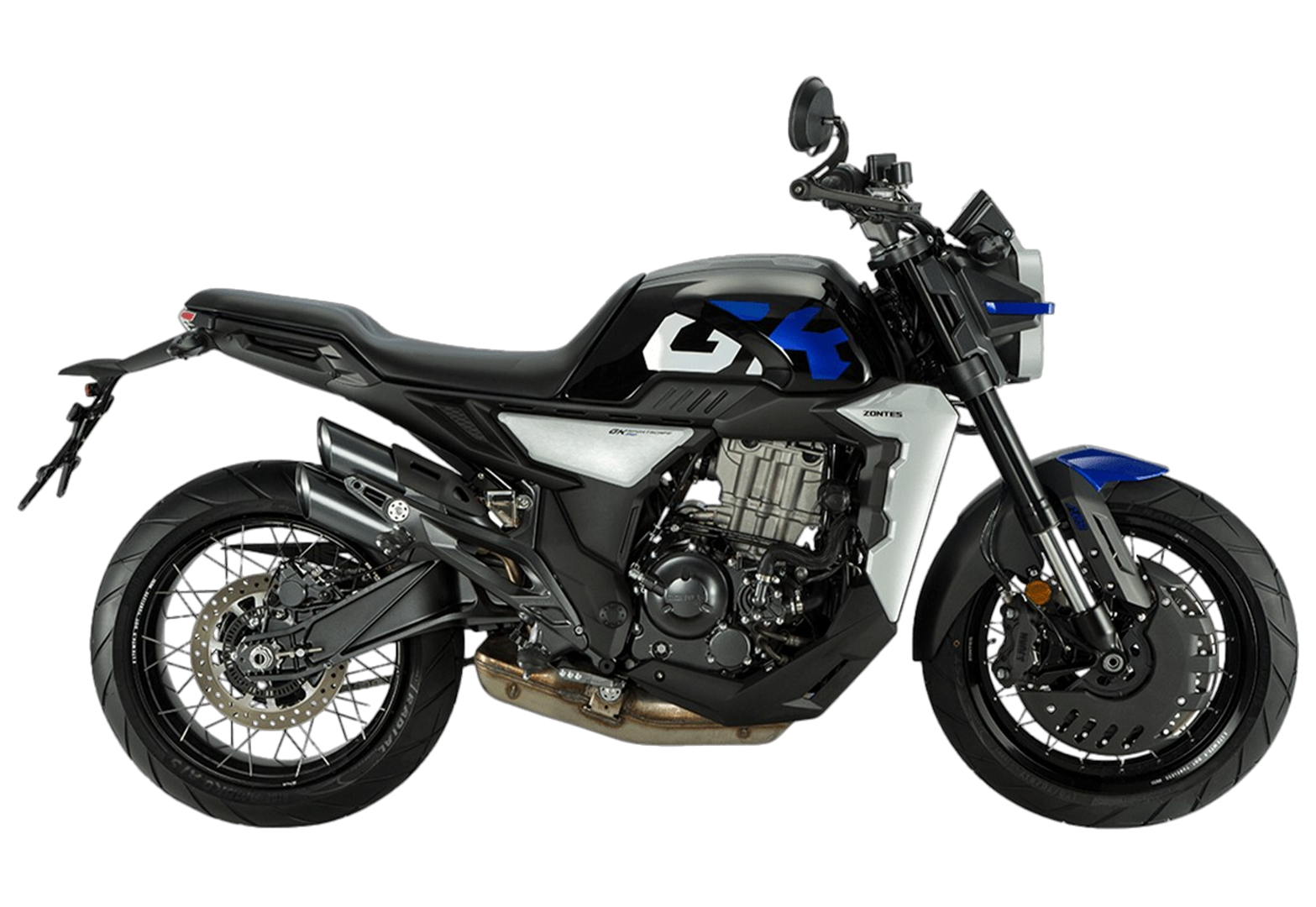 Мотоцикл ZONTES ZT350-GK (4T ZT184MP EFI) 17/17 черный/синий pitbikemarket.ru