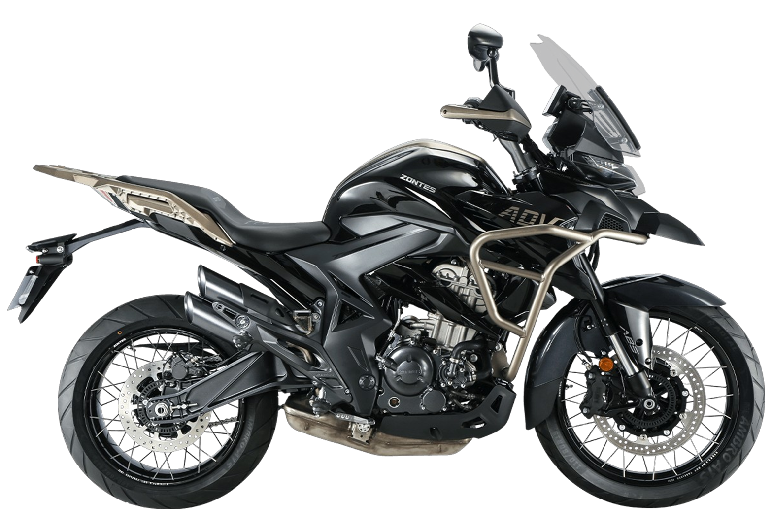 Мотоцикл ZONTES ZT350-T (4T ZT184MP EFI) 19/17 ПТС Черный pitbikemarket.ru