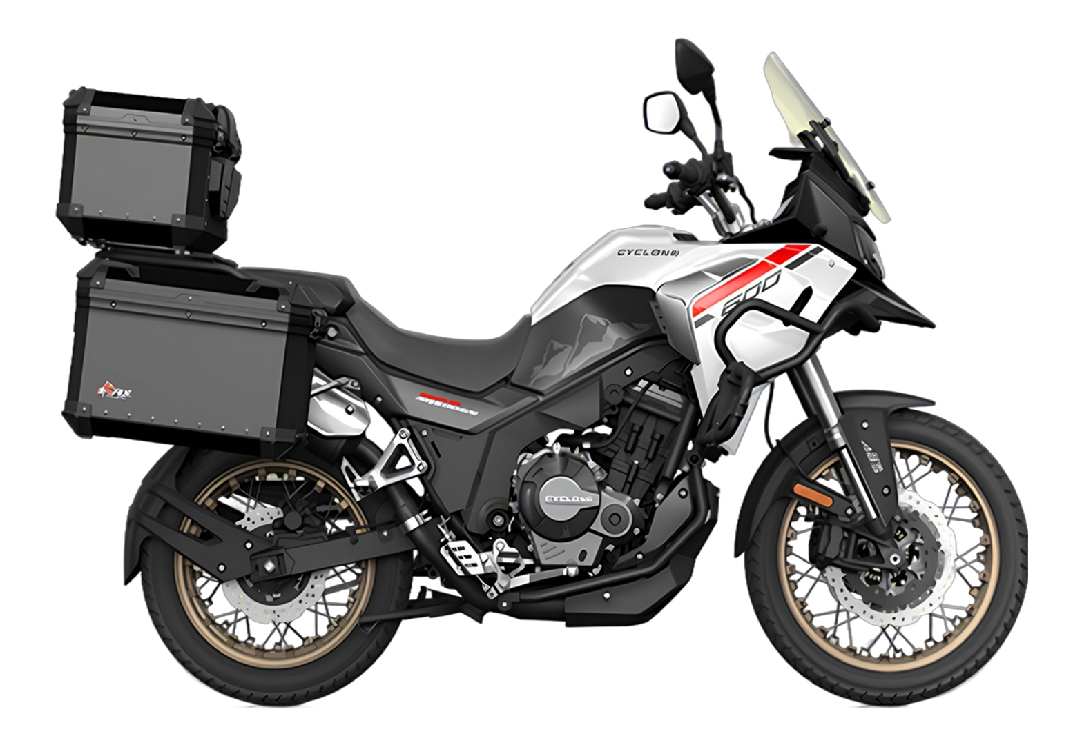 Мотоцикл CYCLONE RX600 ADV (SR600GY) Белый pitbikemarket.ru