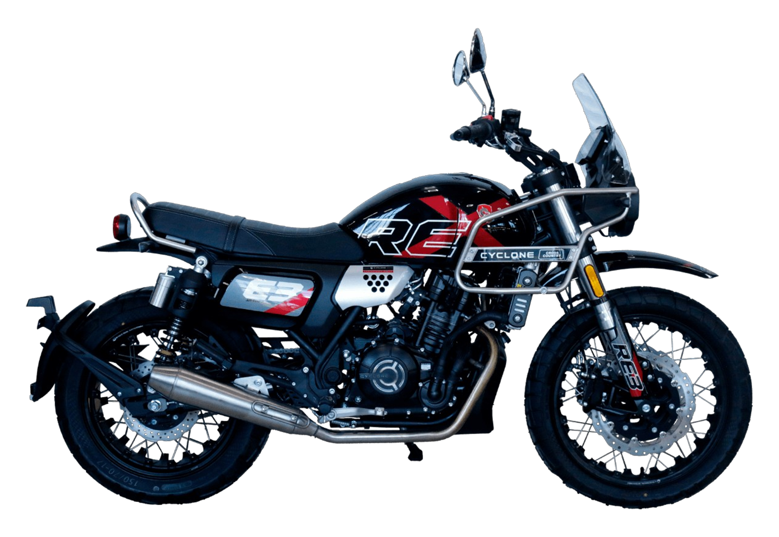 Мотоцикл CYCLONE RE3 Scrambler (SR400-A) Черный pitbikemarket.ru