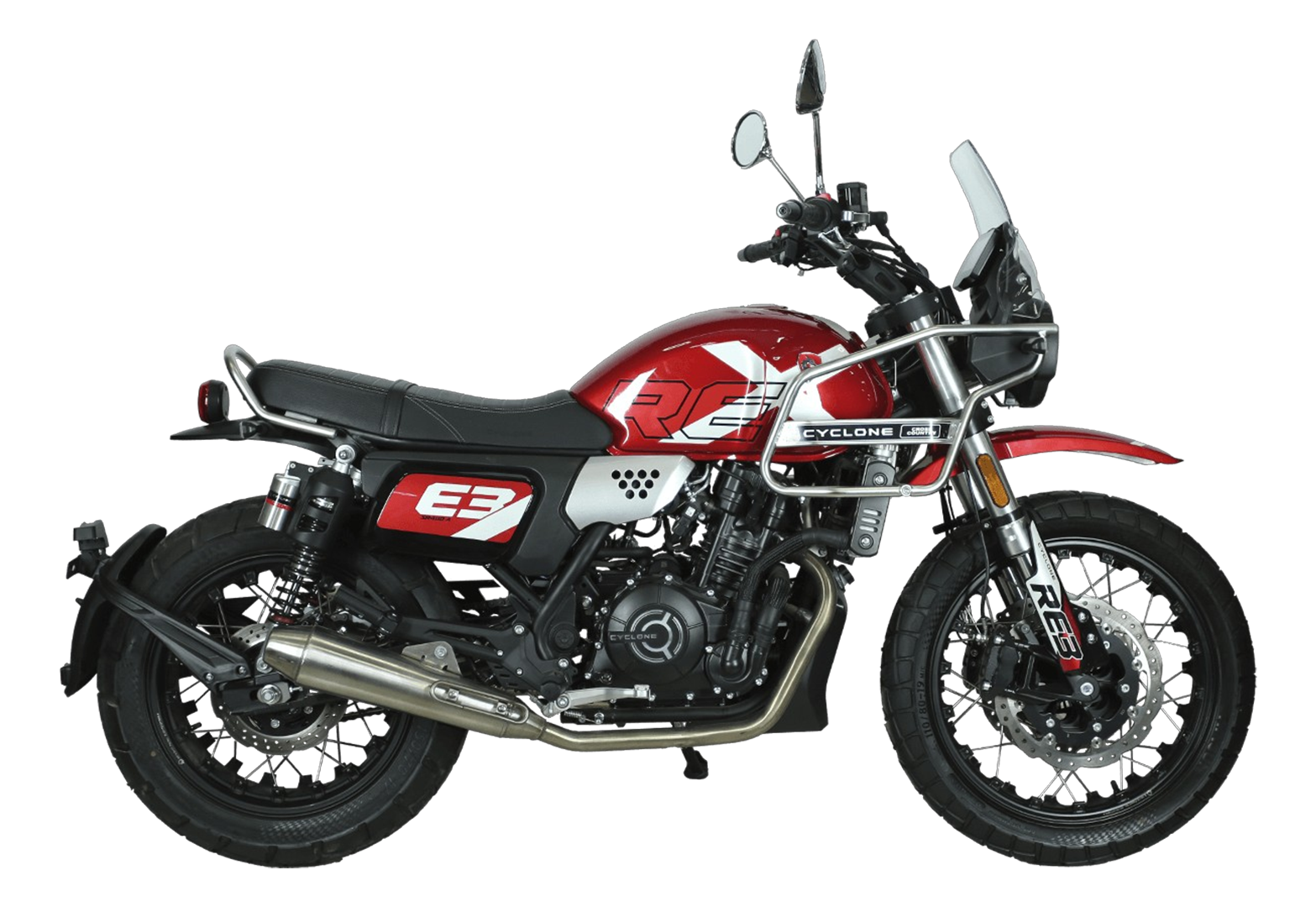 Мотоцикл CYCLONE RE3 Scrambler (SR400-A) Красный pitbikemarket.ru