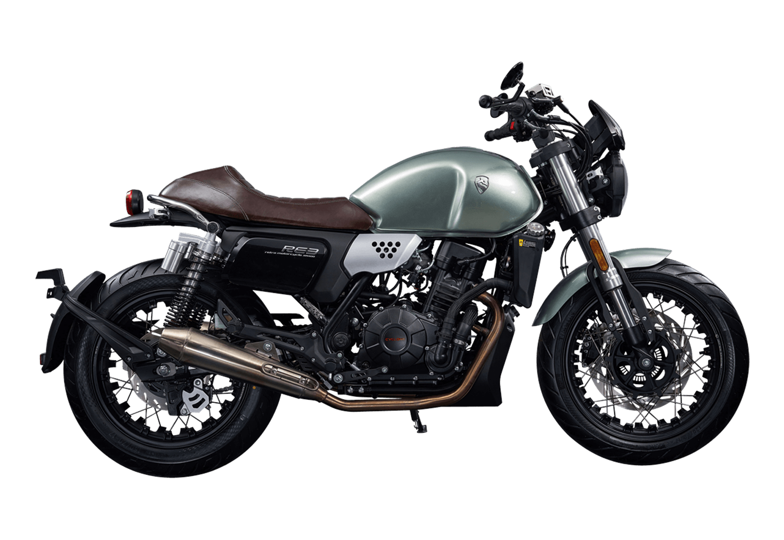 Мотоцикл CYCLONE RE3 (SR400) Зеленый (ПТС) pitbikemarket.ru