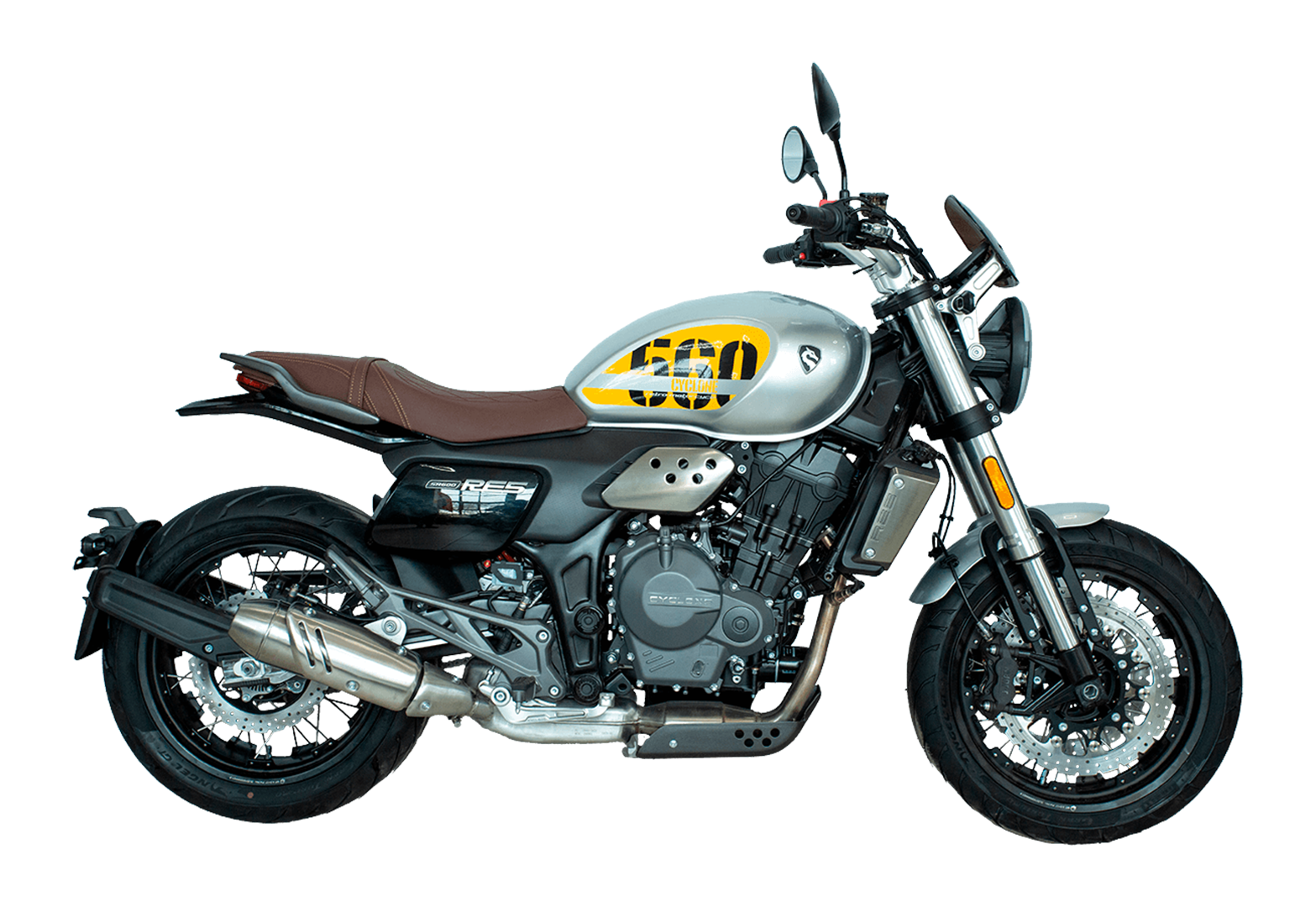 Мотоцикл CYCLONE RE5 (SR600) Серебристый pitbikemarket.ru