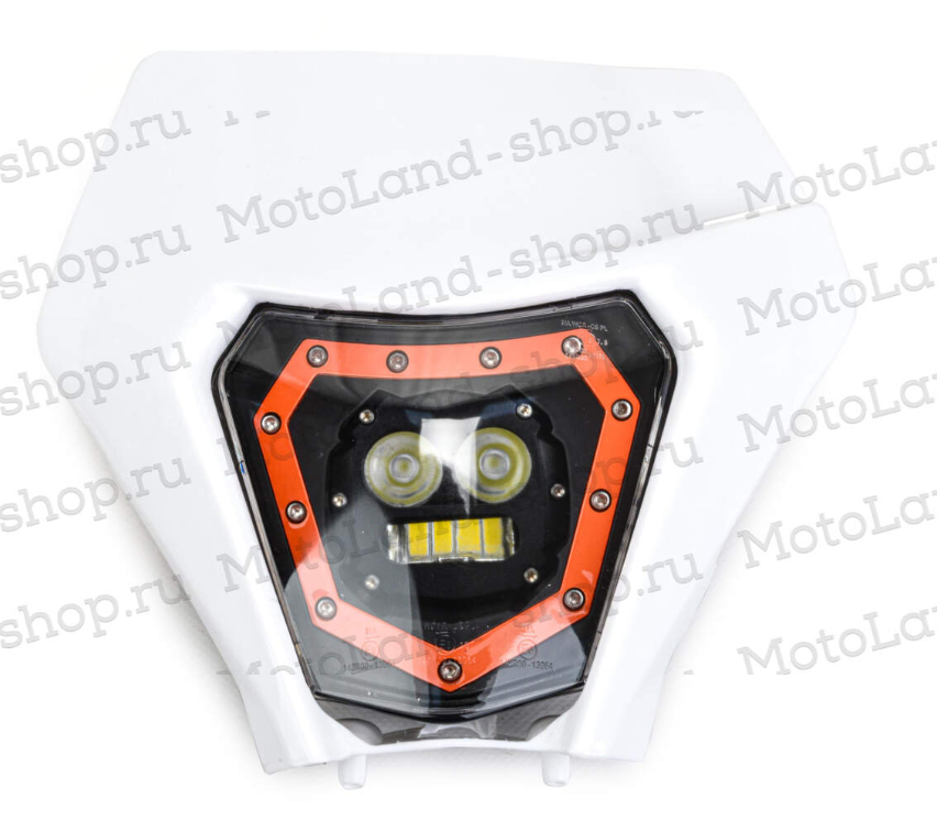 Фара в сборе тип KTM белая Exreme Enduro pitbikemarket.ru