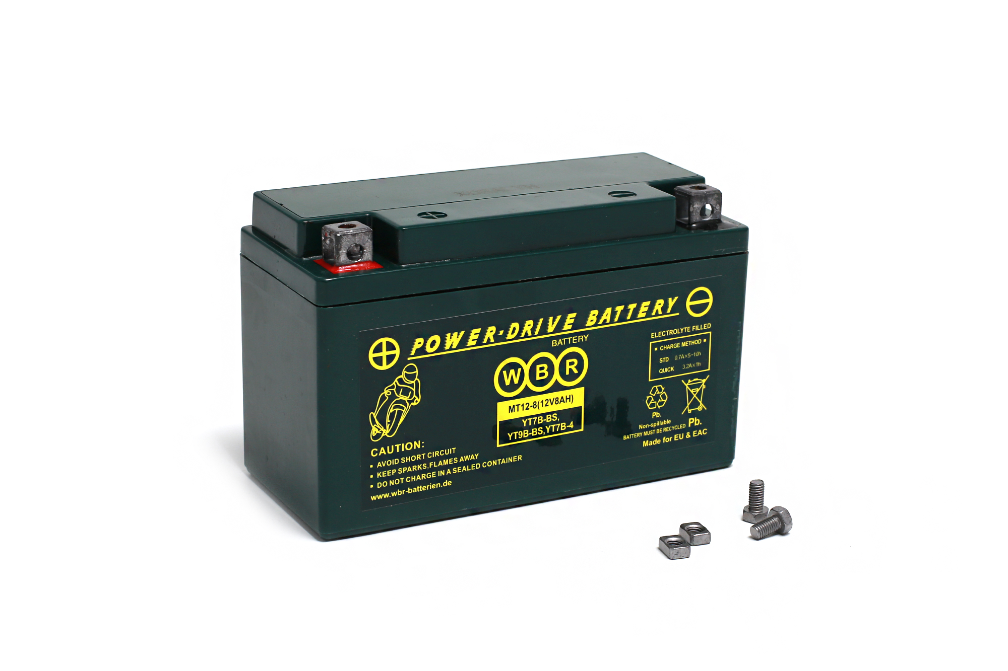 Аккумулятор (АКБ) для мотоцикла MT12-8 WBR  (150 х 65 х 93)(12V8AH) pitbikemarket.ru