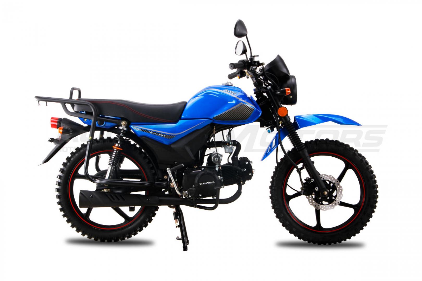 Мопед ROCKOT ALPHA OFFROAD M-12 (синий глянцевый) pitbikemarket.ru