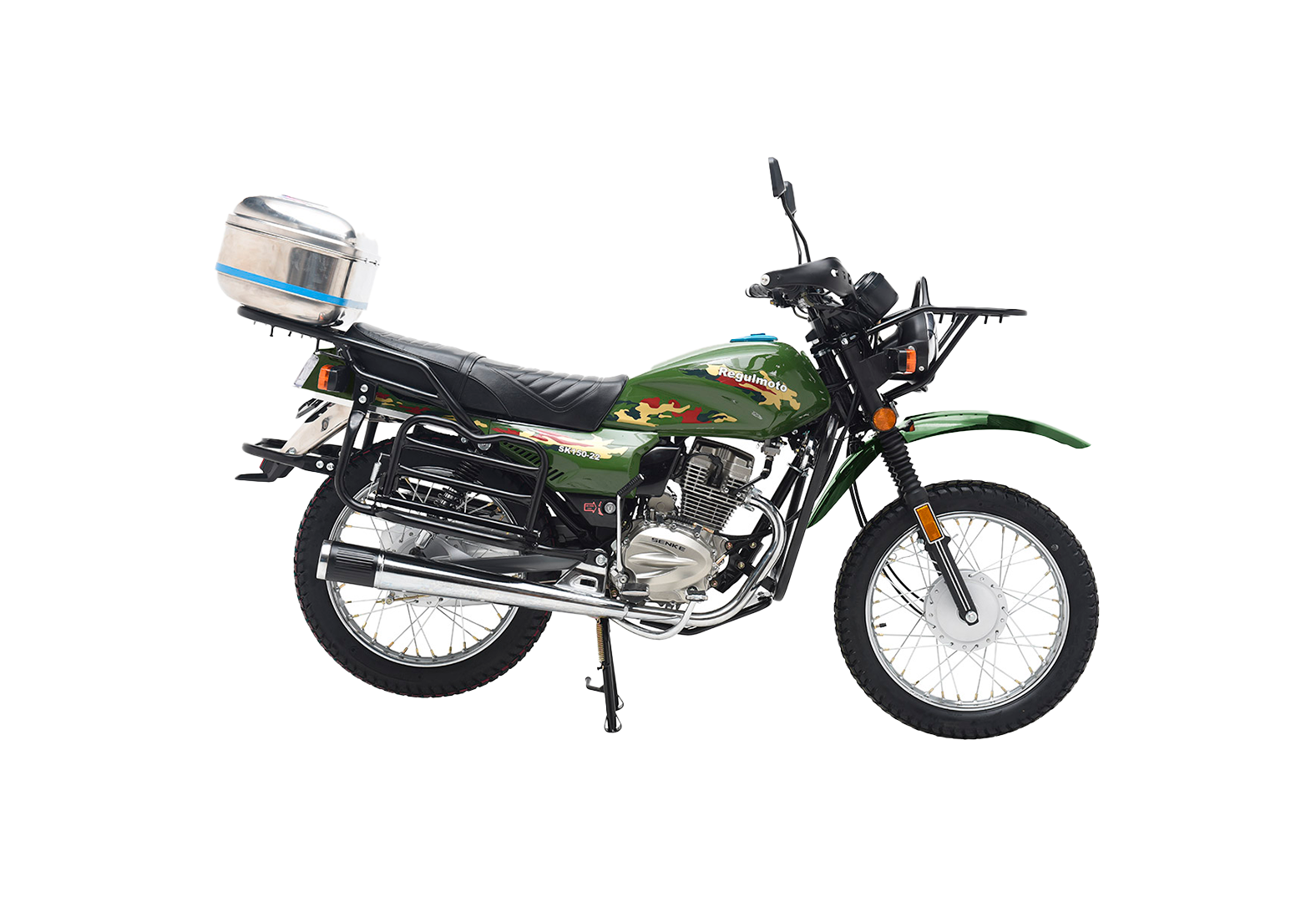 Мотоцикл Regulmoto SK150-22 зеленый pitbikemarket.ru