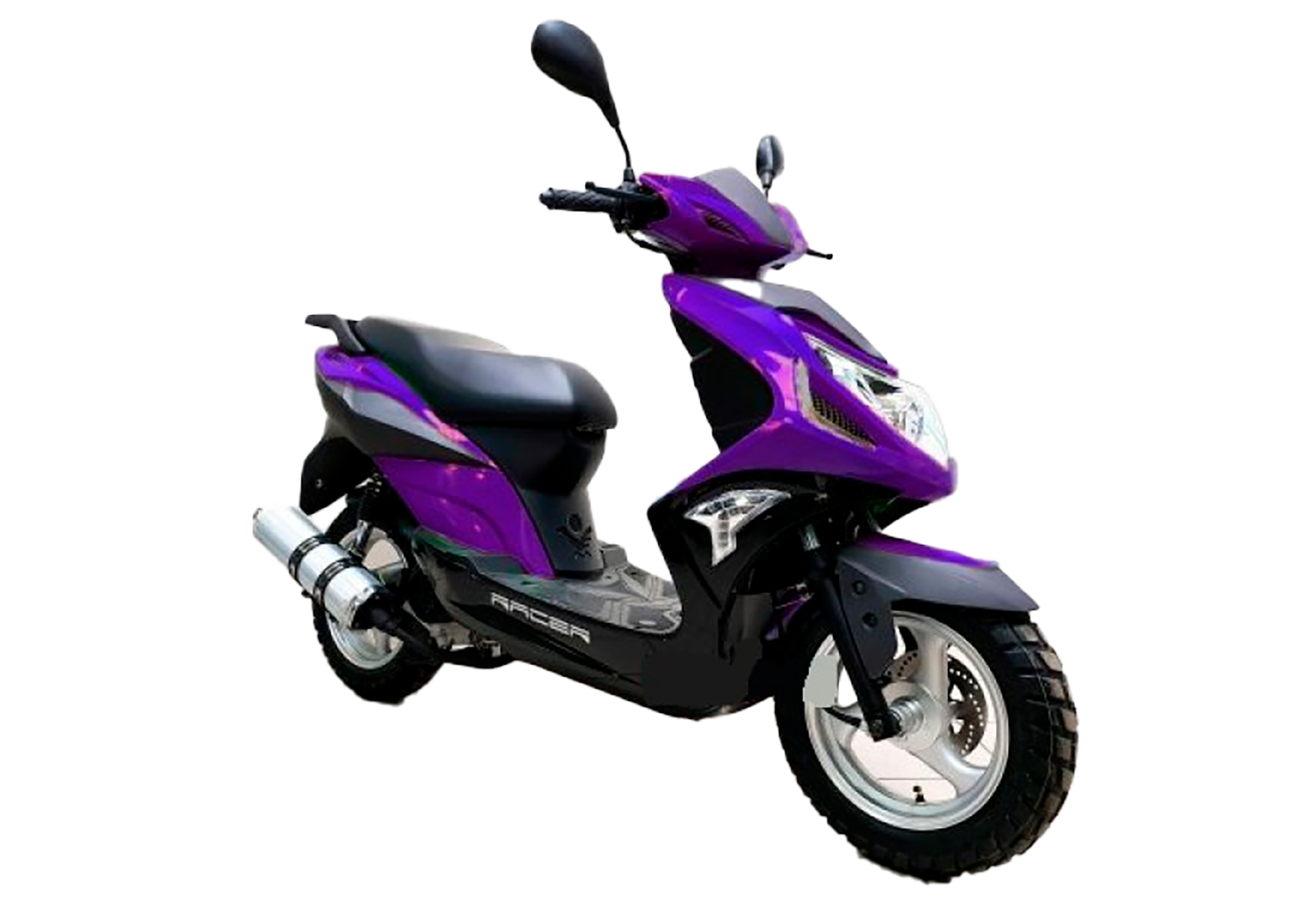 Скутер Racer RC50QT-6F Flame (фиолетовый) (Россия) pitbikemarket.ru