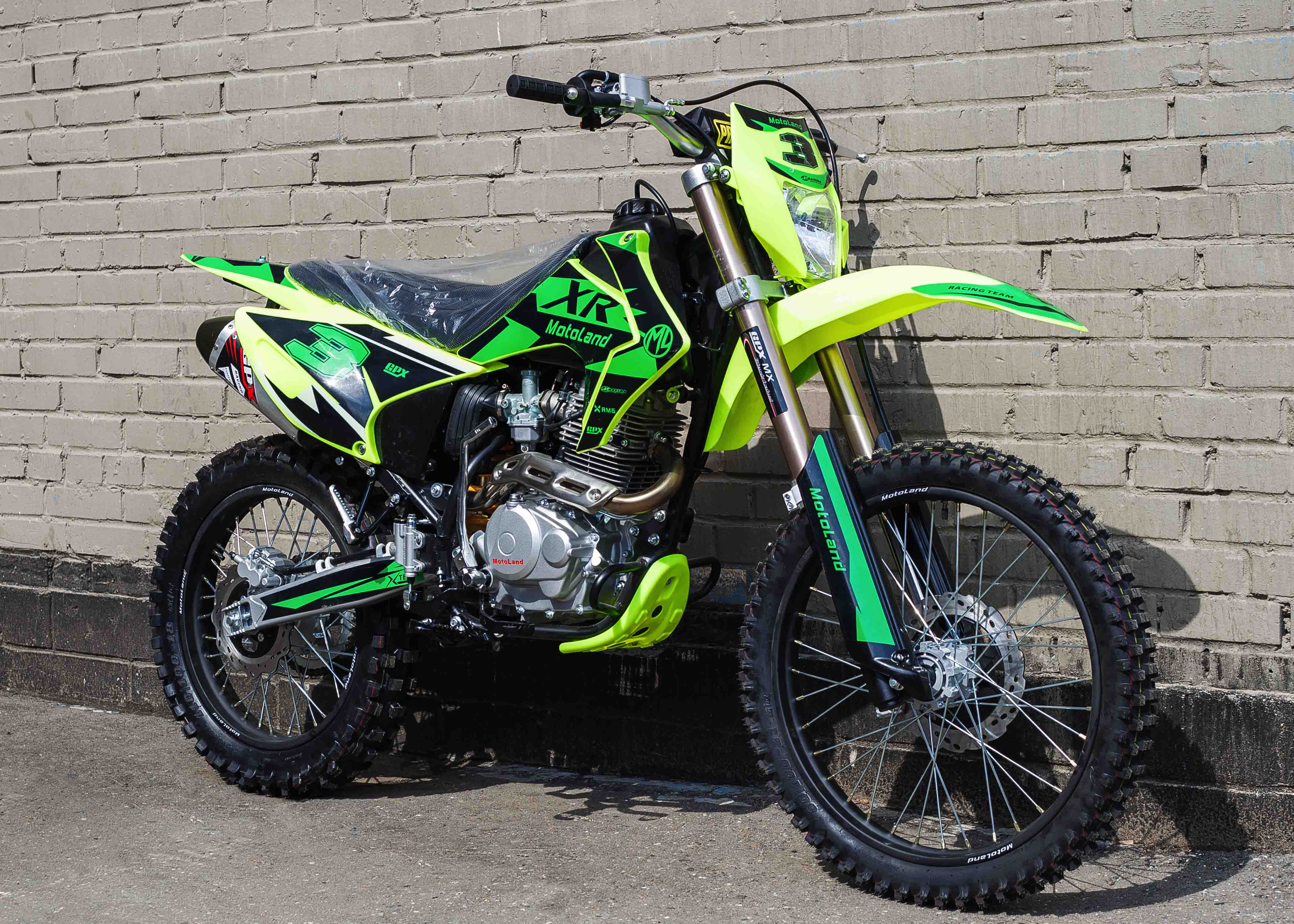 Мотоцикл Motoland XR250 LITE Зеленый pitbikemarket.ru