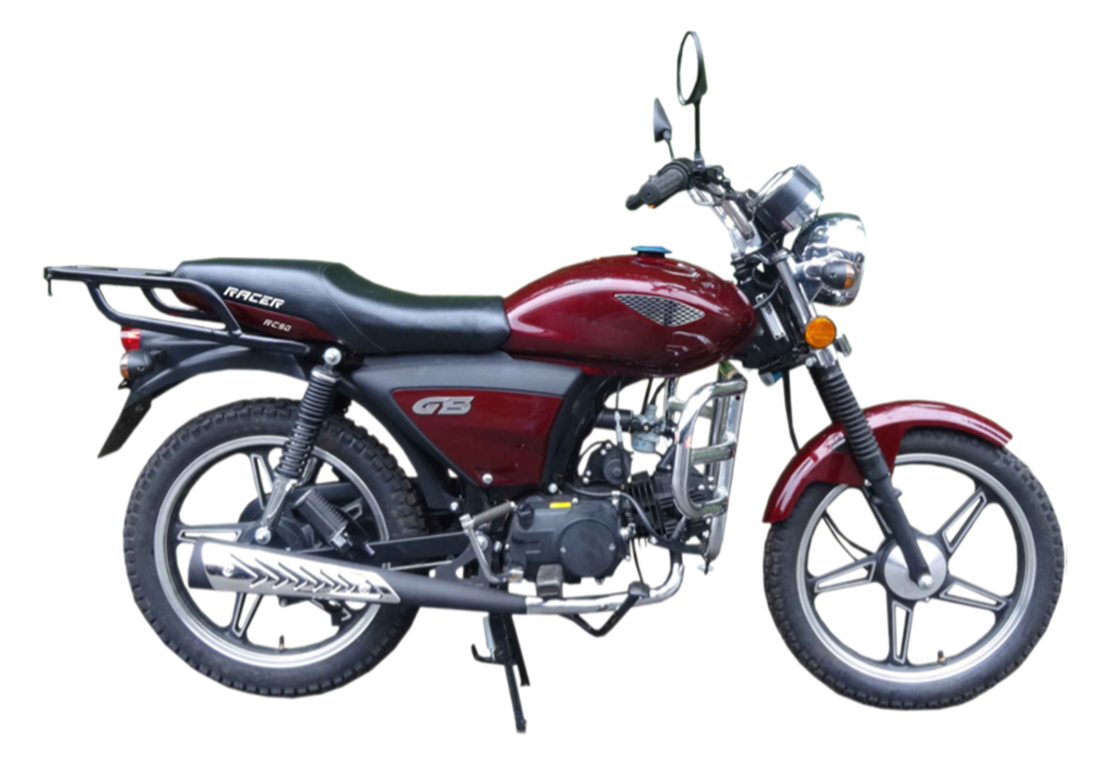 Мопед Racer RC50 Alpha + ЦПГ 125 (бордовый) (Россия) без спидометра pitbikemarket.ru