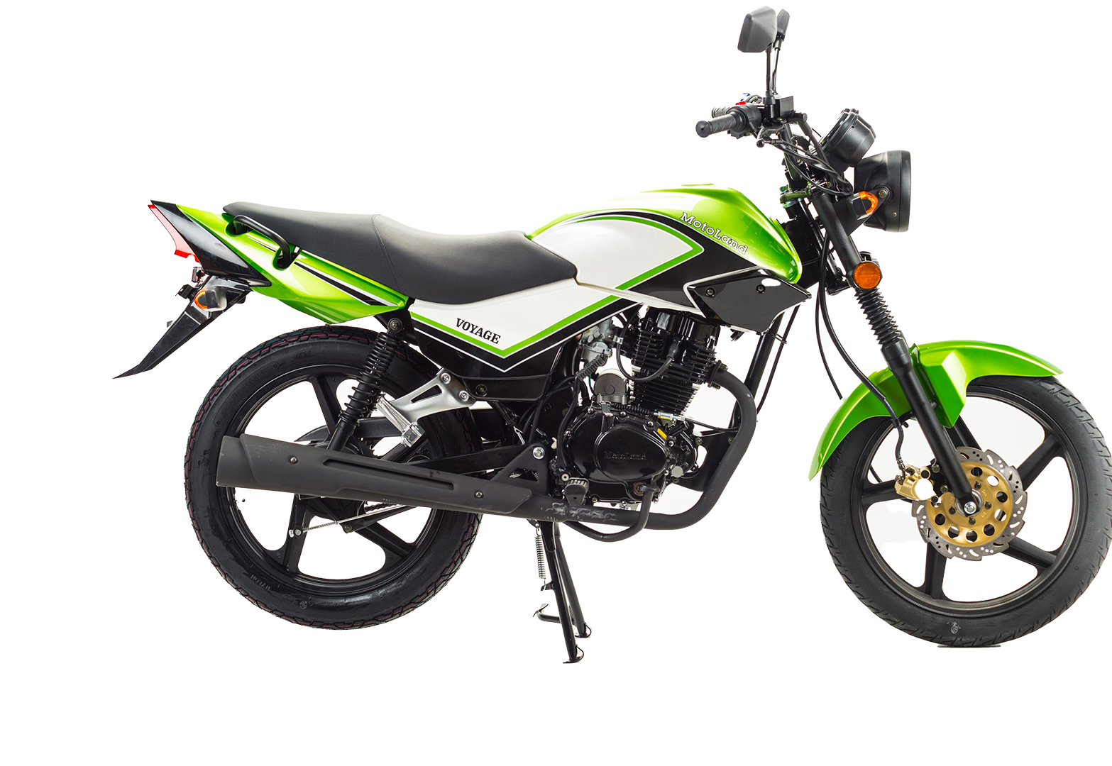 Мотоцикл Motoland VOYAGE 200 Зеленый pitbikemarket.ru