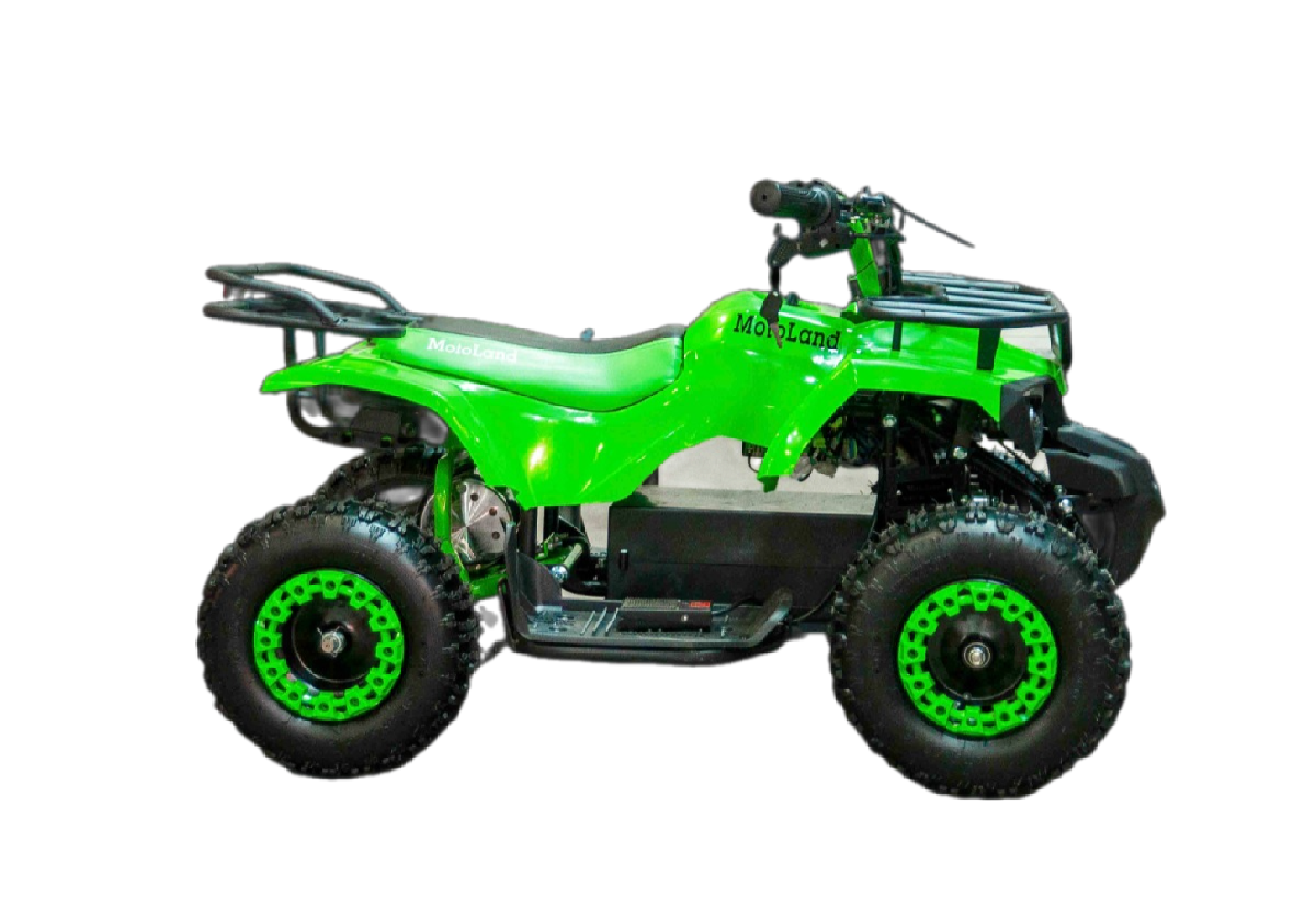 Квадроцикл Motoland (игрушка) ATV E008 800Вт зеленый pitbikemarket.ru