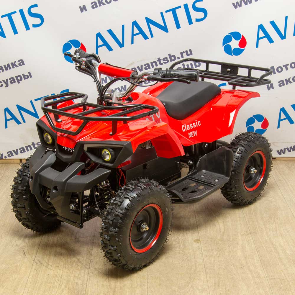 Детский квадроцикл ATV Classic 800w new электрический Красный pitbikemarket.ru
