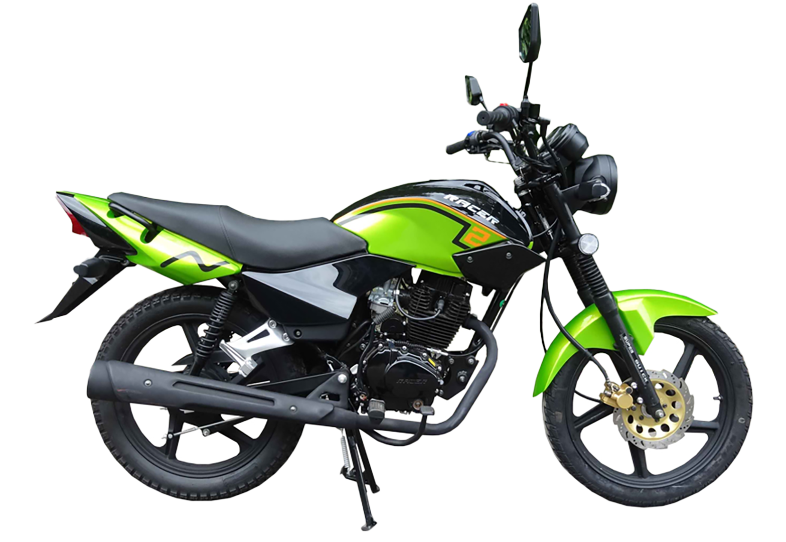 Мотоцикл Racer RC150-23 Tiger (зеленый) pitbikemarket.ru
