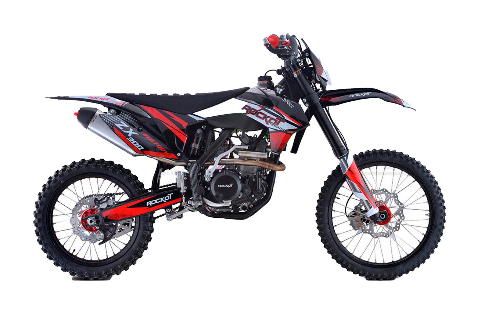 Мотоцикл кроссовый ROCKOT ZX300 Red Fury 21/18 (177FMM) pitbikemarket.ru