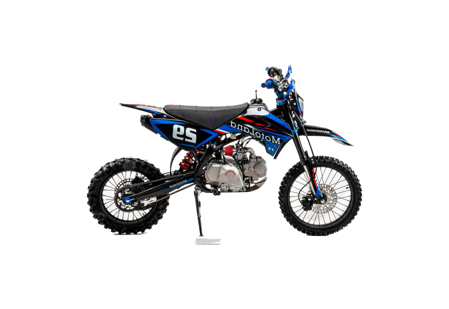 Питбайк Motoland JX125 E синий pitbikemarket.ru