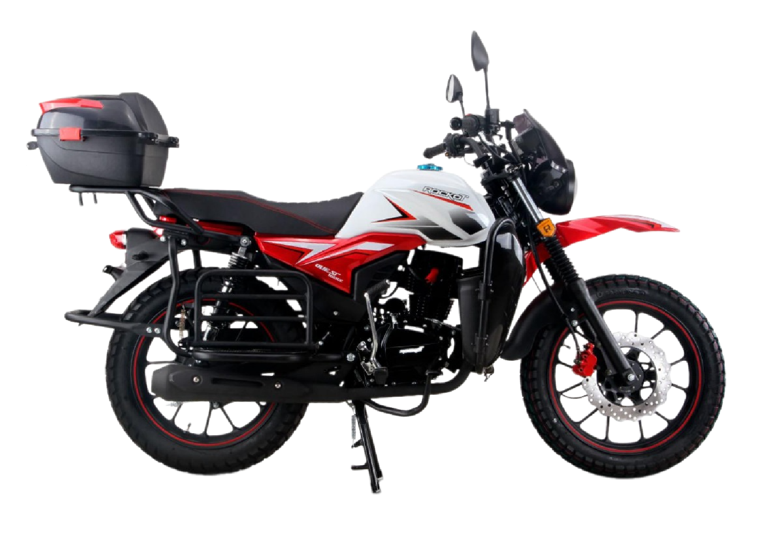 Мотоцикл дорожный ROCKOT QUEST 150 (белый/красный глянцевый, ЭПТС) pitbikemarket.ru