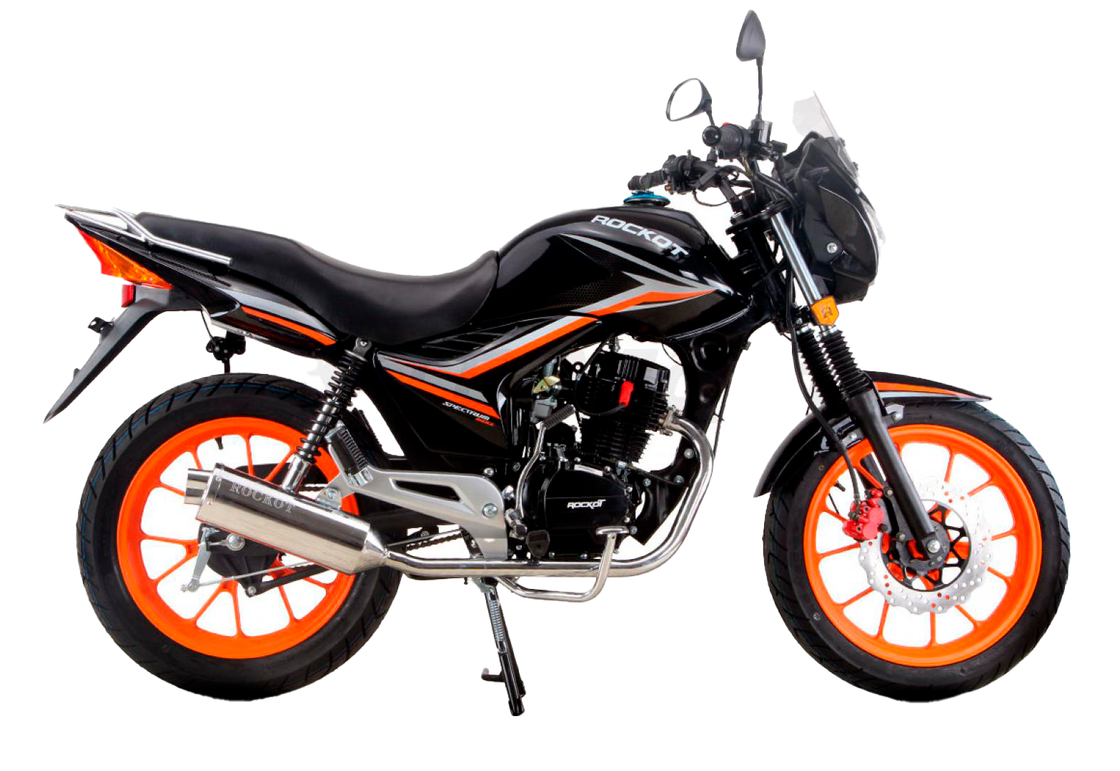 Мотоцикл дорожный ROCKOT SPECTRUM 150 (черный глянцевый, ЭПТС) pitbikemarket.ru