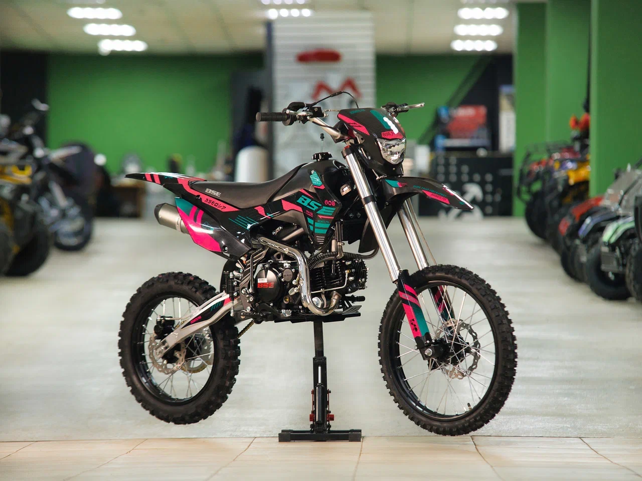 Питбайк BSE PH 150 19/16 AK47 Aquamarine (015) (фара, электростартер) pitbikemarket.ru
