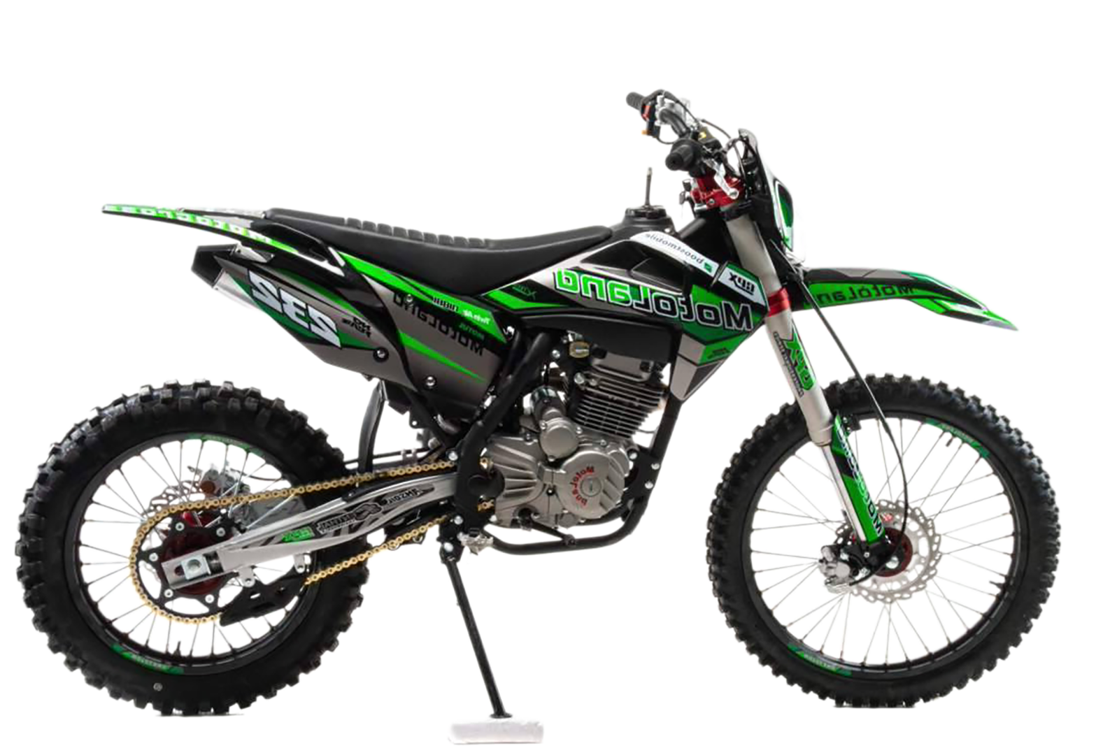 Мотоцикл Motoland XT 250 HS (172FMM-4V) (4-х клапанный) зеленый pitbikemarket.ru
