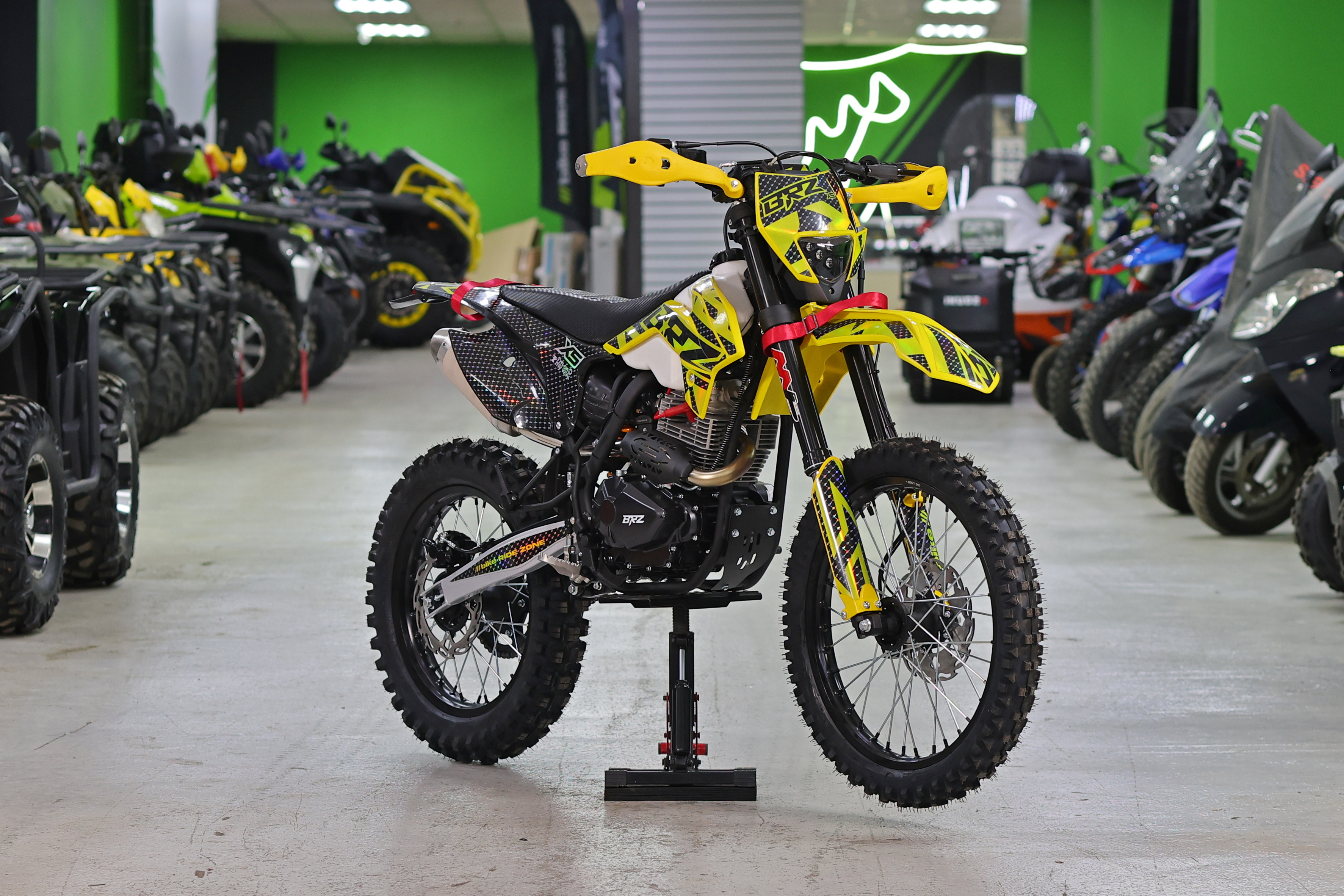 Мотоцикл кроссовый эндуро BRZ X5 PR300 YELLOW pitbikemarket.ru