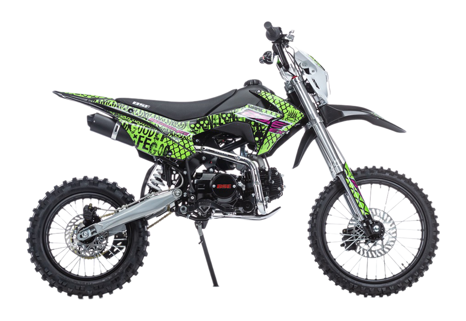 Питбайк BSE EX 125e 17/14 Max13 Green Pink Neon 1 pitbikemarket.ru