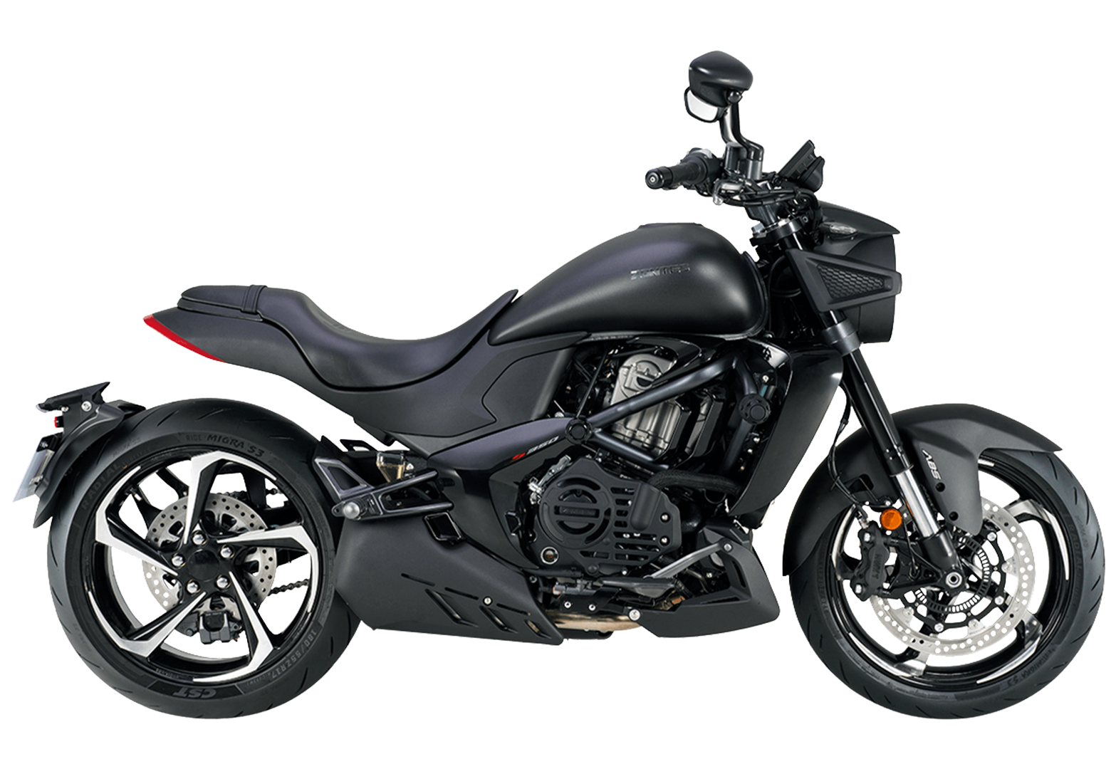 Мотоцикл дорожный круизер ZONTES ZT350-S (4T ZT184MP EFI) 17/17 ПТС Черный pitbikemarket.ru