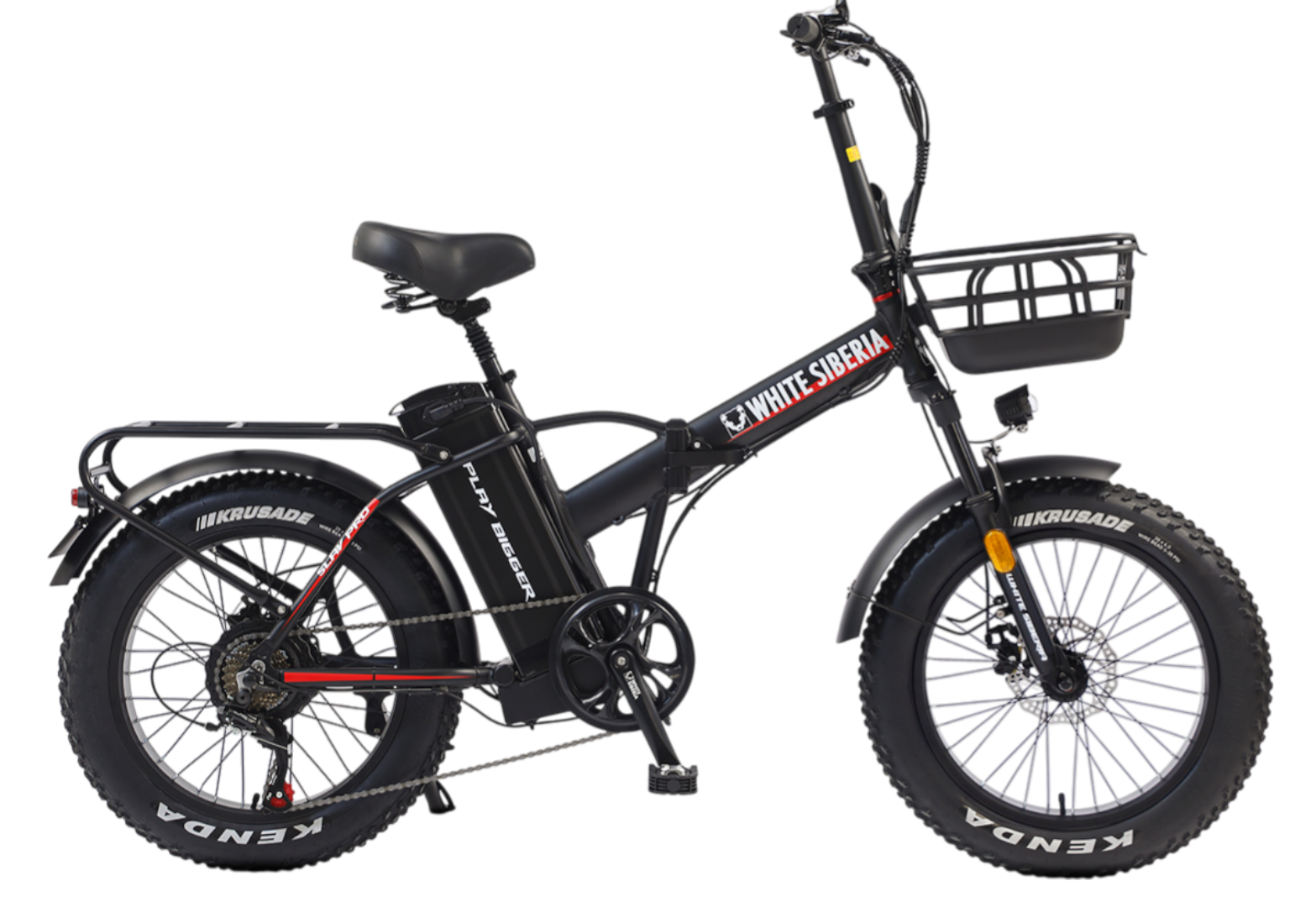 Электровелосипед WHITE SIBERIA SLAV PRO 1000W (матовый черный) pitbikemarket.ru