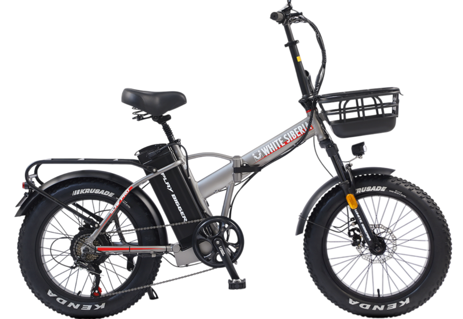 Электровелосипед WHITE SIBERIA SLAV PRO 1000W (матовый серый) pitbikemarket.ru
