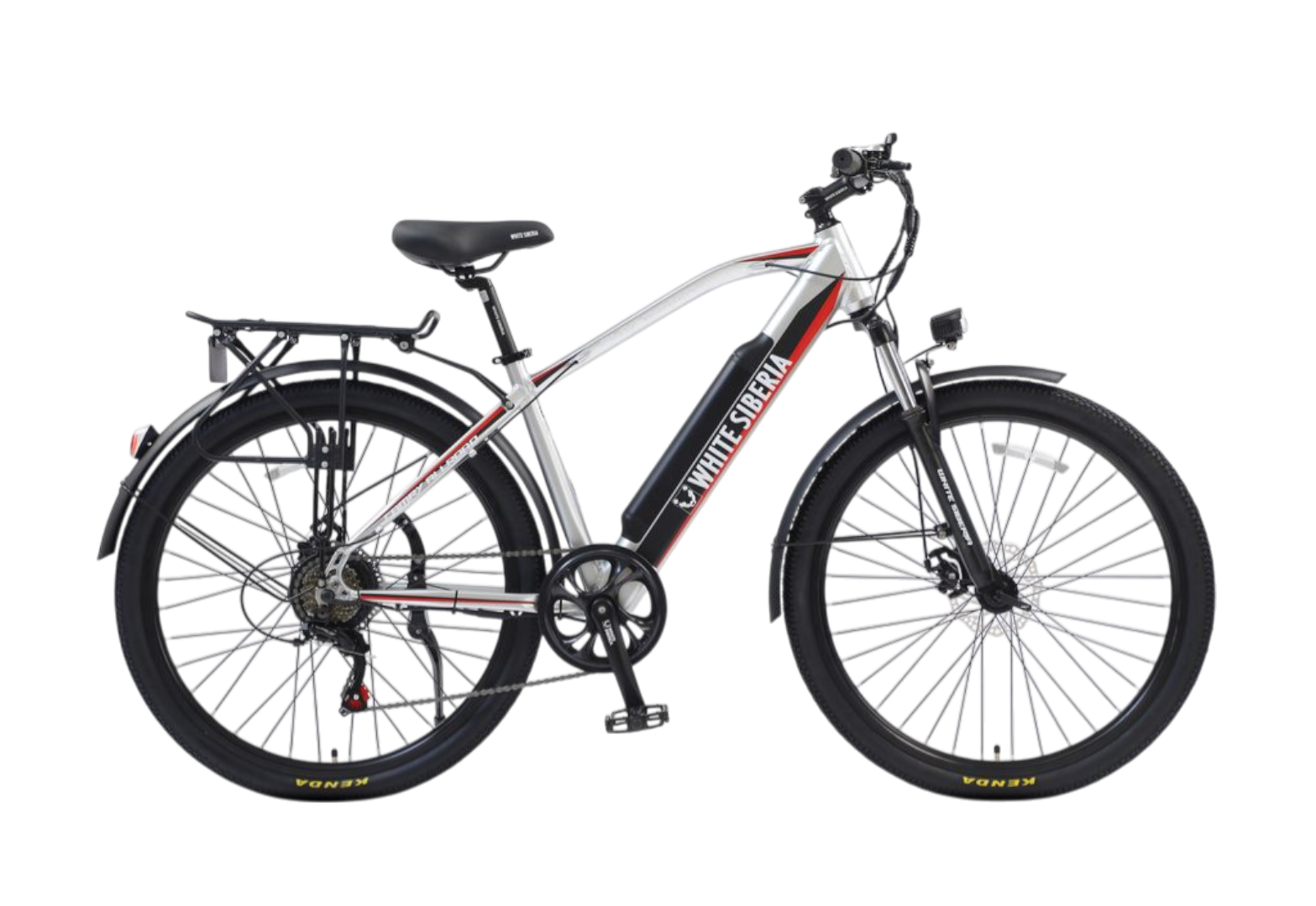 Электровелосипед WHITE SIBERIA CAMRY ALLROAD 500W (матовый серебристый) pitbikemarket.ru
