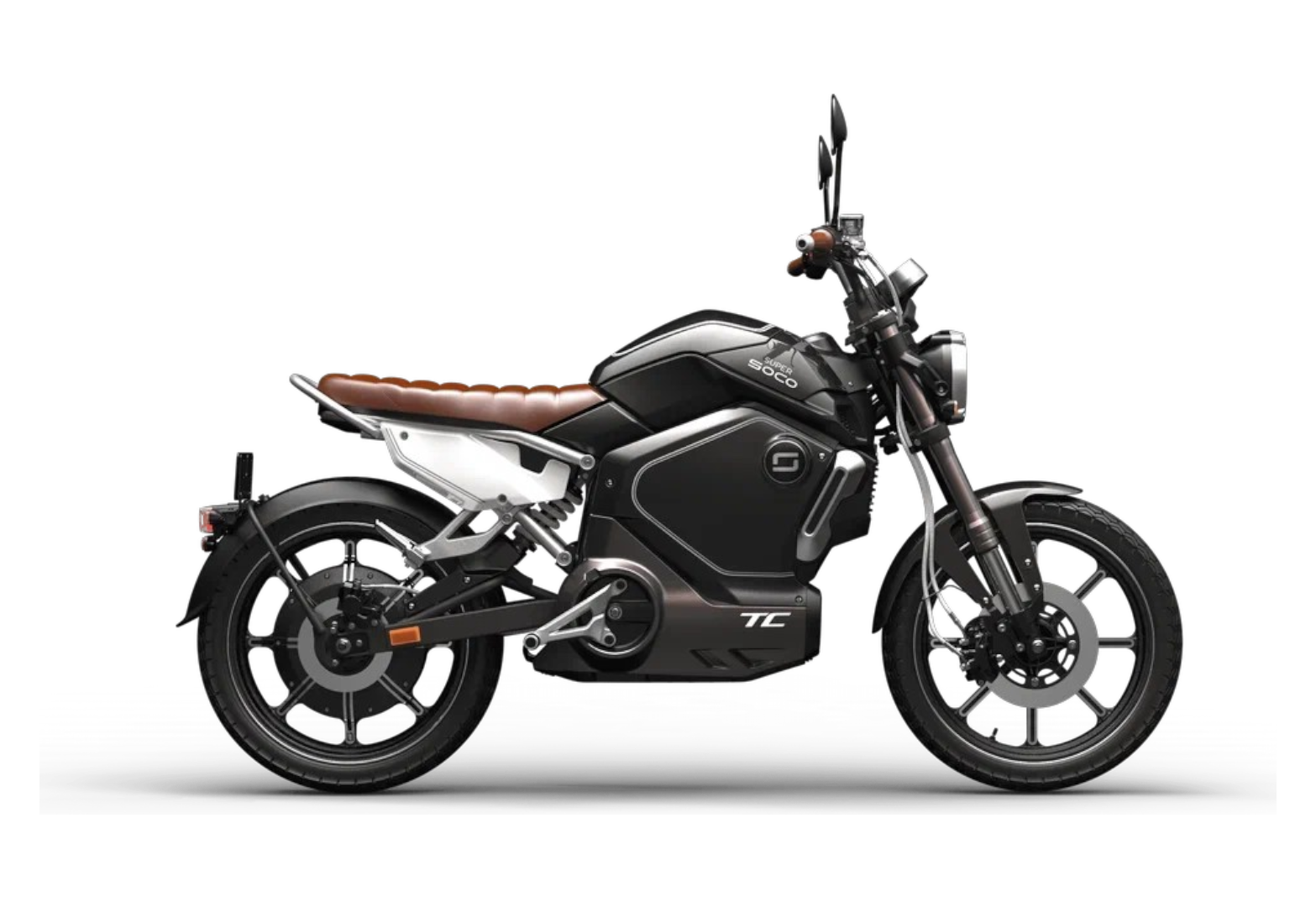 Электромотоцикл WHITE SIBERIA SUPER SOCO WANDERER PRO (Черный) pitbikemarket.ru