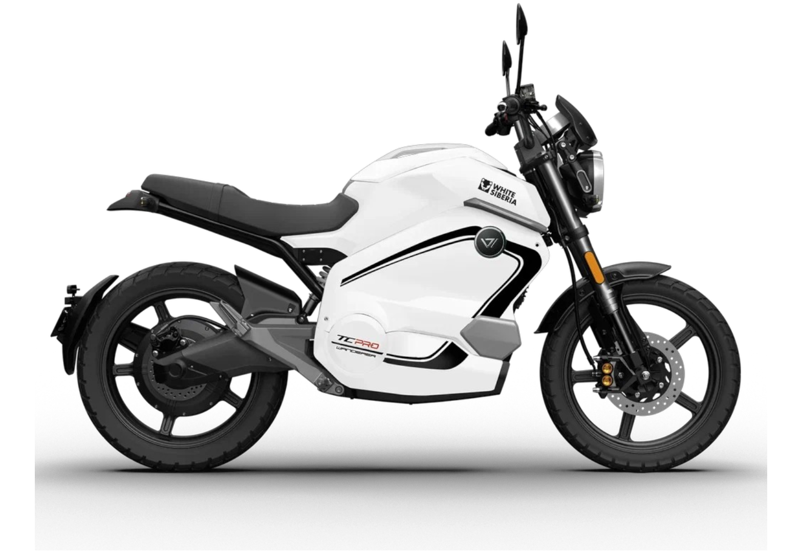 Электромотоцикл WHITE SIBERIA SUPER SOCO WANDERER PRO (Белый) pitbikemarket.ru