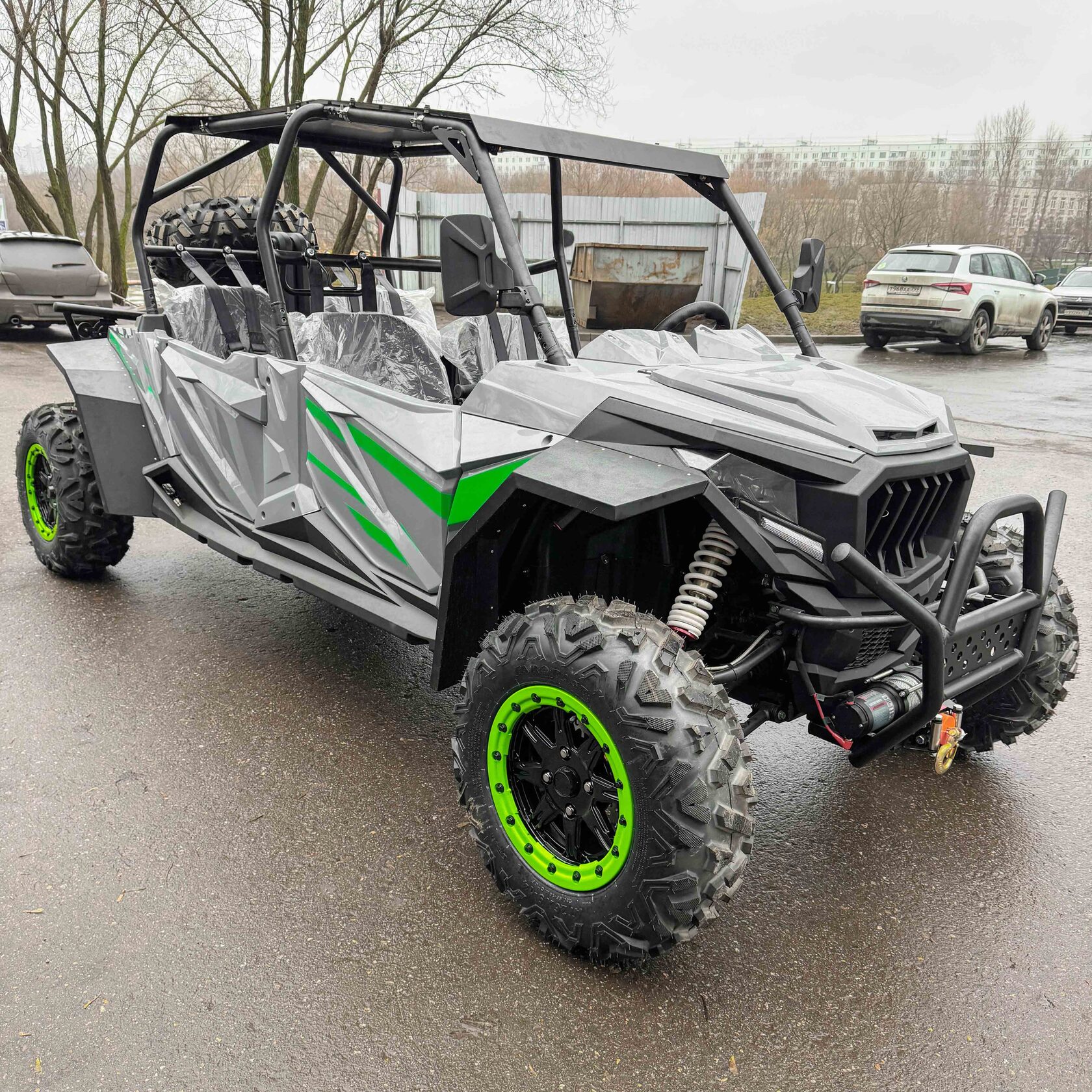 Багги HOOLEOX ZQ800 х4 Серо-зеленый (ПСМ) pitbikemarket.ru