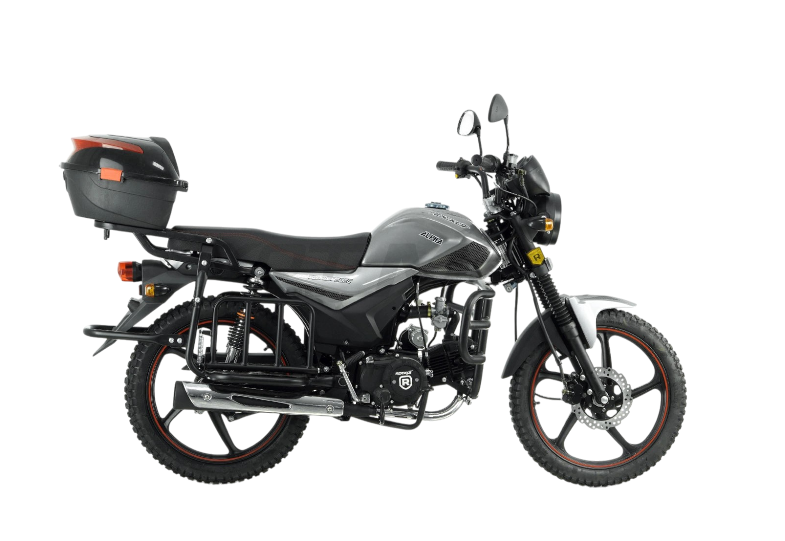 Мопед ROCKOT ALPHA TOURIST M-12 (серый металлик) pitbikemarket.ru