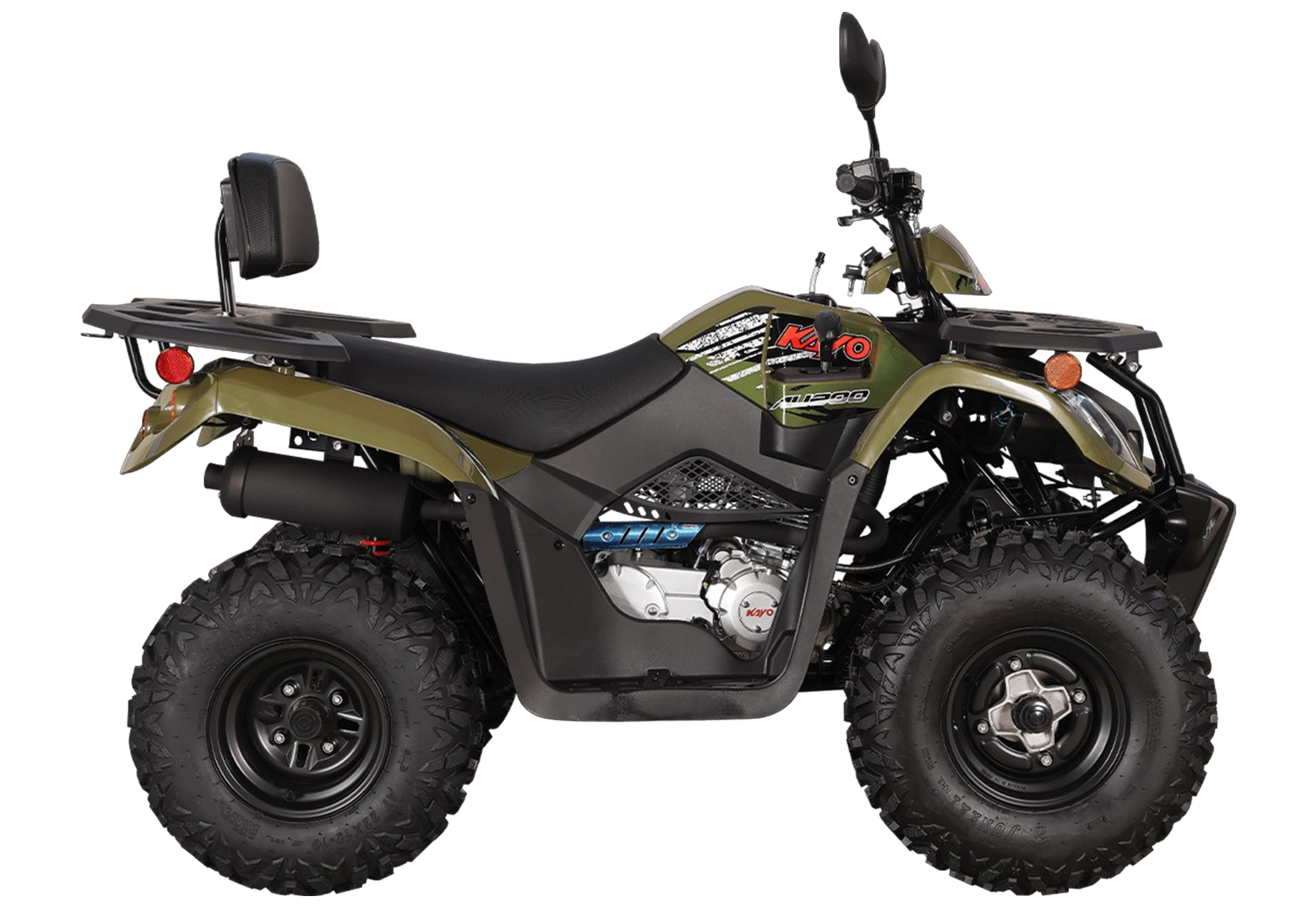 Квадрицикл KAYO AU200 спинка (ЗЕЛЕНЫЙ ХАКИ) (ПТС) pitbikemarket.ru
