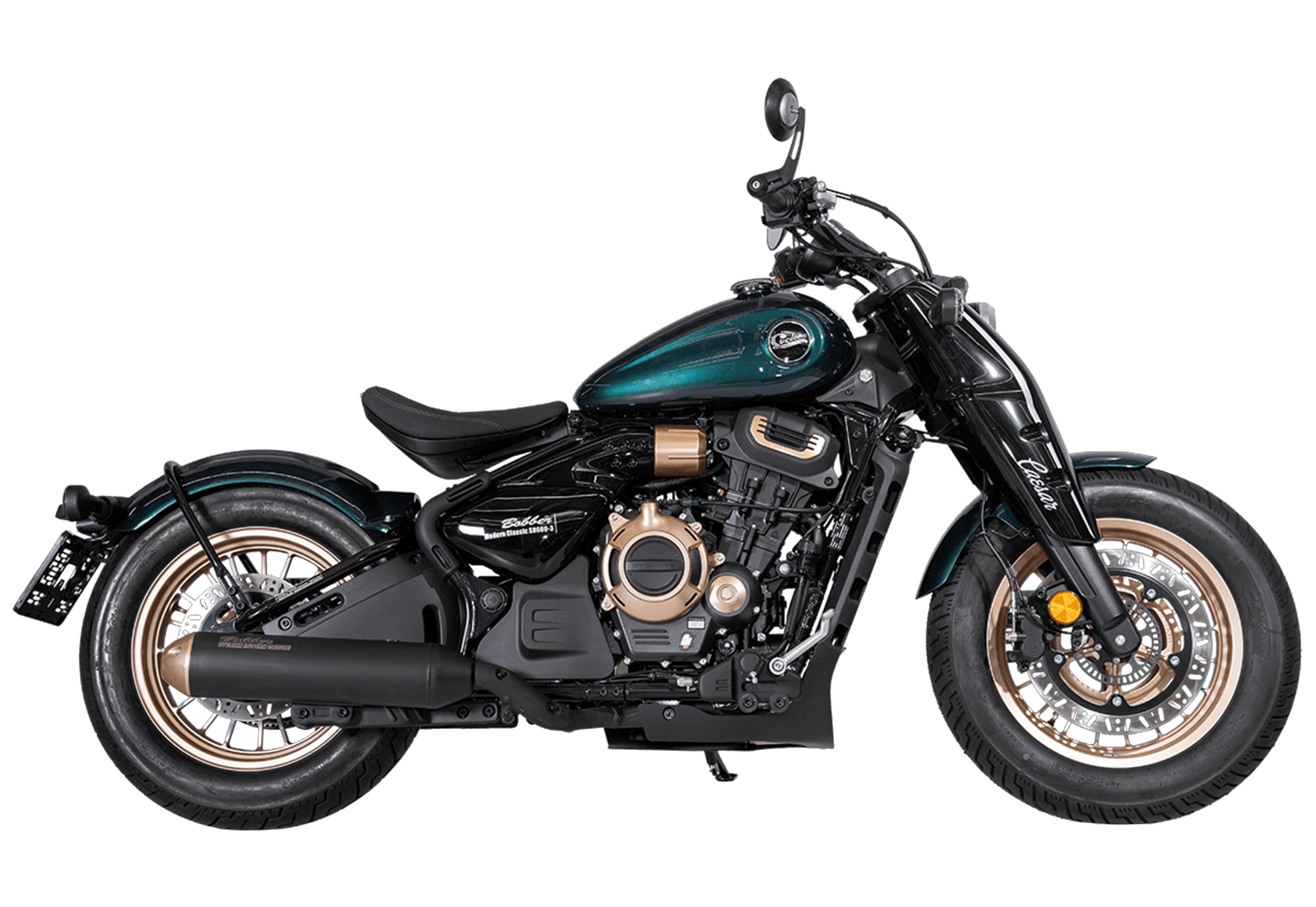 Мотоцикл CYCLONE RA600 BOBBER Зеленый pitbikemarket.ru