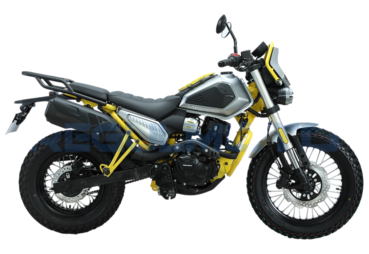 Мотоцикл Regulmoto WIZARD Серый/Желтый pitbikemarket.ru