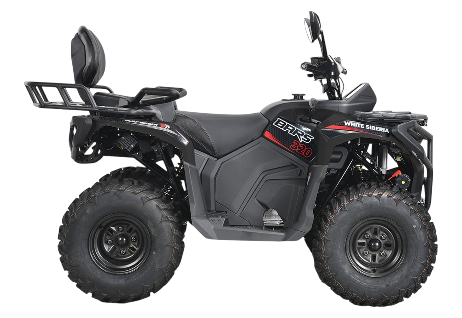 Бензиновый квадроцикл WHITE SIBERIA BARS 320 Черный pitbikemarket.ru